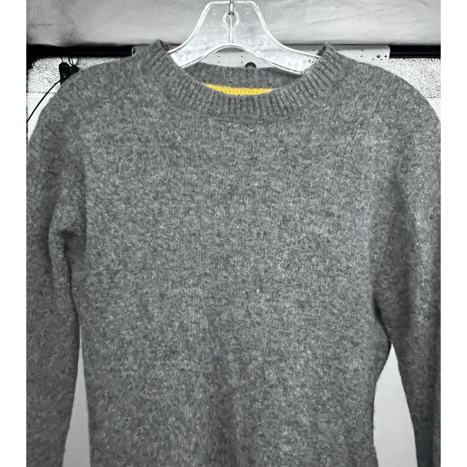 Stussy STUSSY Gray Lambs Wool Mesh Lined Sweater Small Side Zips Size S / US 4 / IT 40 - 4 Thumbnail
