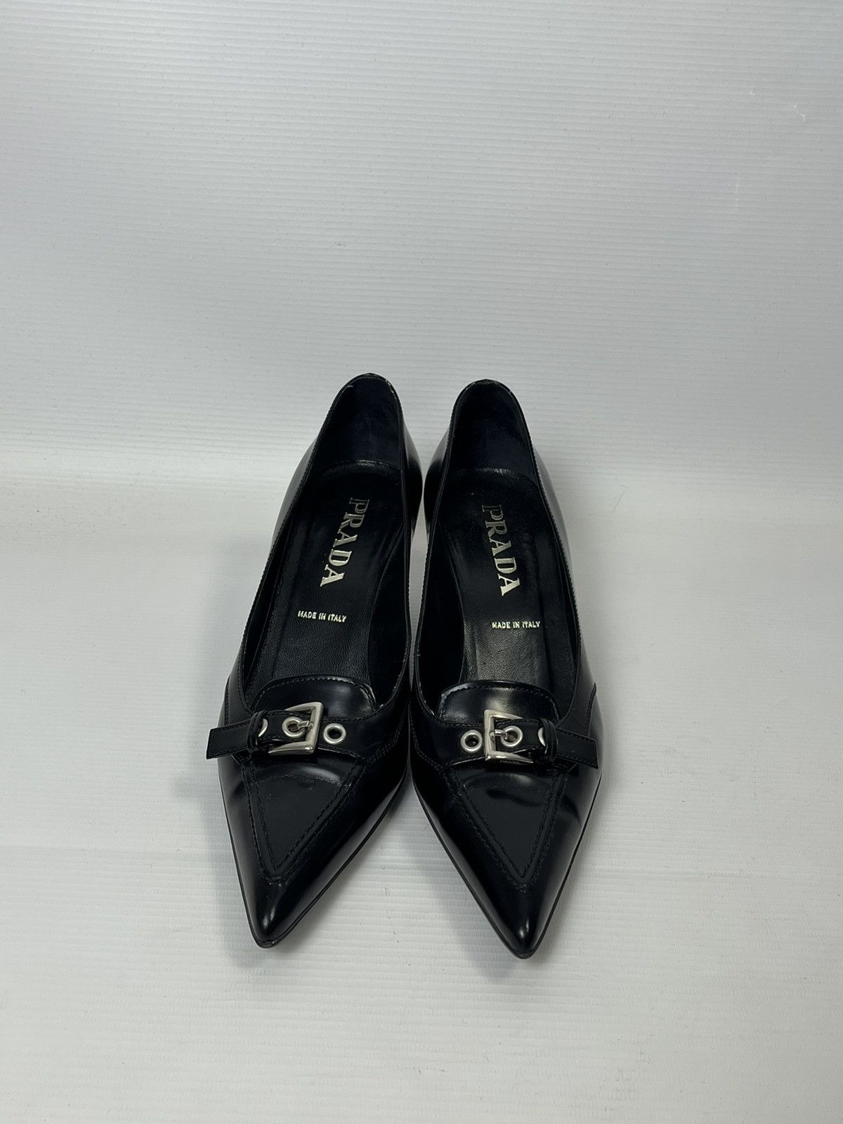 Prada × Vintage Prada vintage kitten heels rare Size US 8.5 / IT 38.5 - 5 Thumbnail