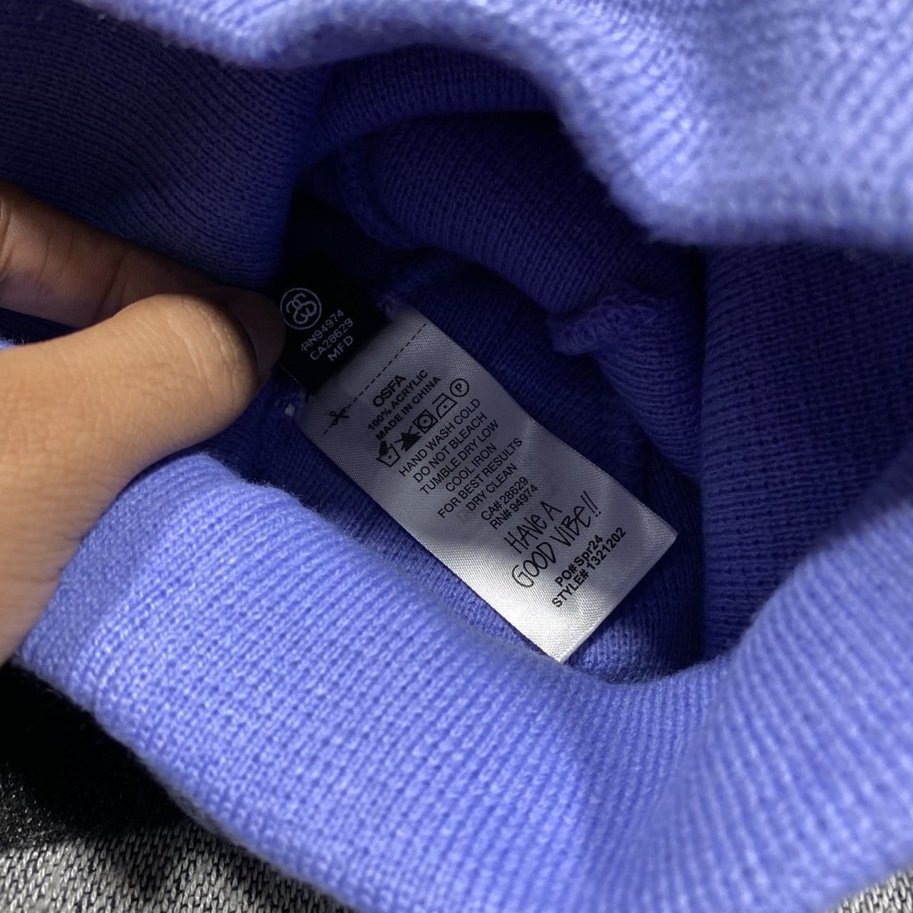 Stussy STUSSY STITCH LOGO SKULLCAP BEANIE HAT Size ONE SIZE - 5 Thumbnail