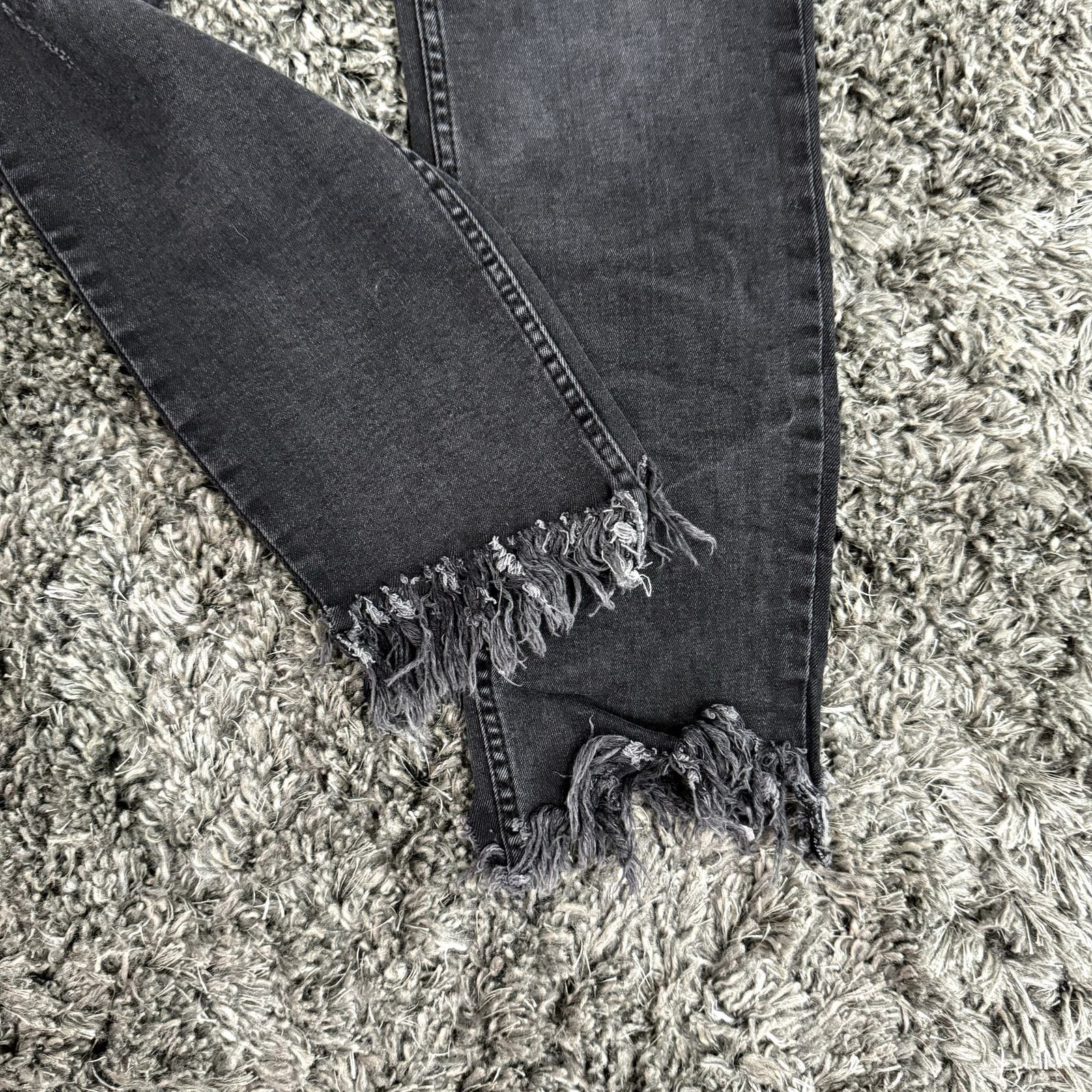 Free People Great Heights Frayed Skinny Jeans, Size 30