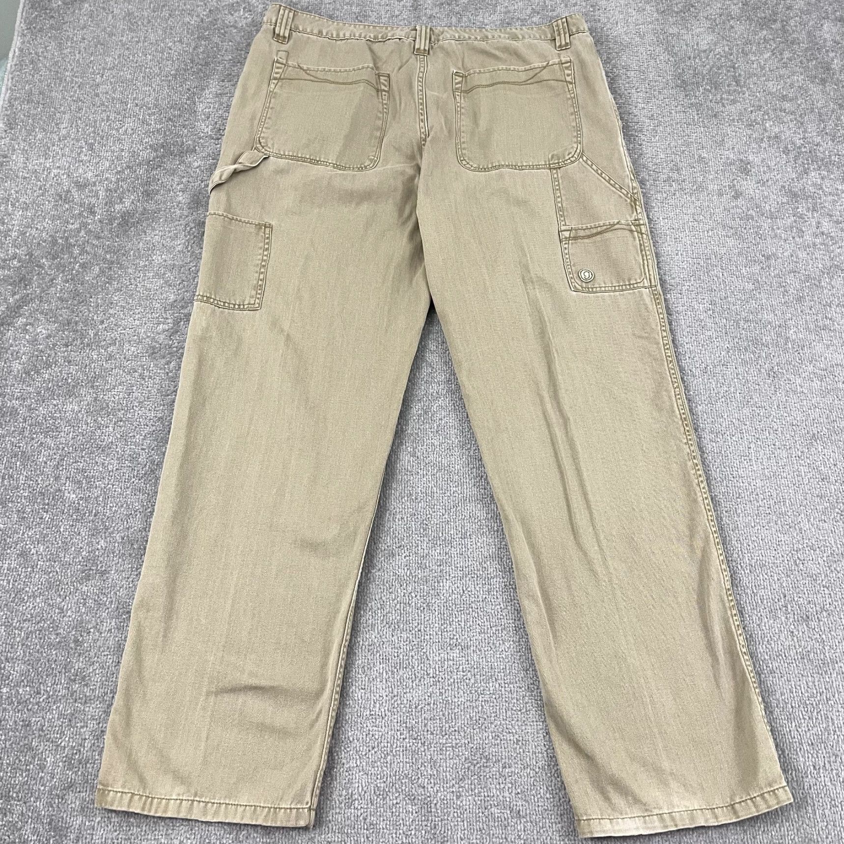 Gramicci Gramicci Pants Mens 36x31 Straight Leg Khaki Beige Outdoor Utility Cotton Canvas Regular Rise Mid 10-12 In 5-Pocket Mens Clothing Men Size US 36 / EU 52 - 2 Thumbnail