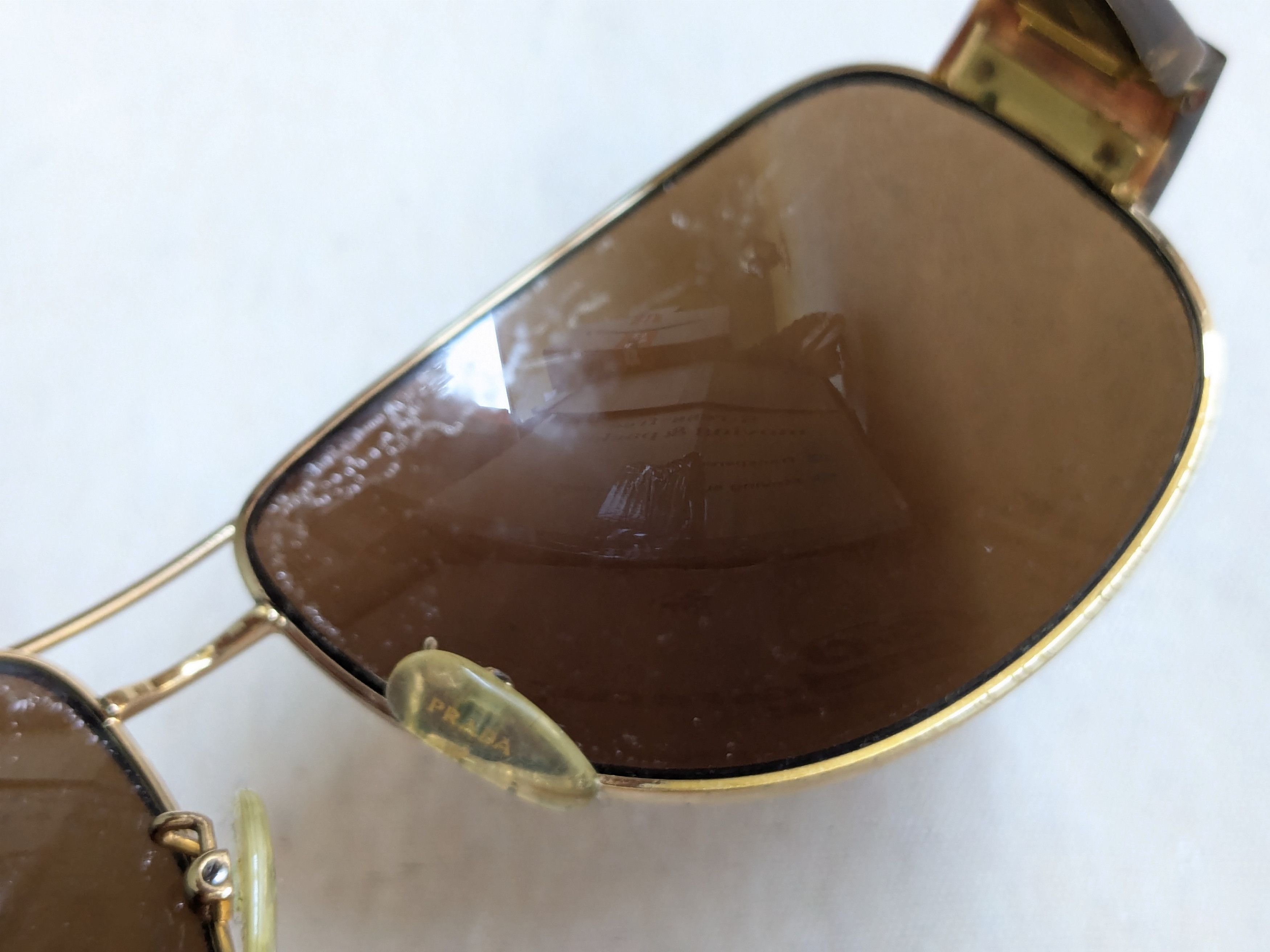 Prada Prada Sunglasses SPR52G Brown Tortoiseshell Havana Size ONE SIZE - 10 Thumbnail
