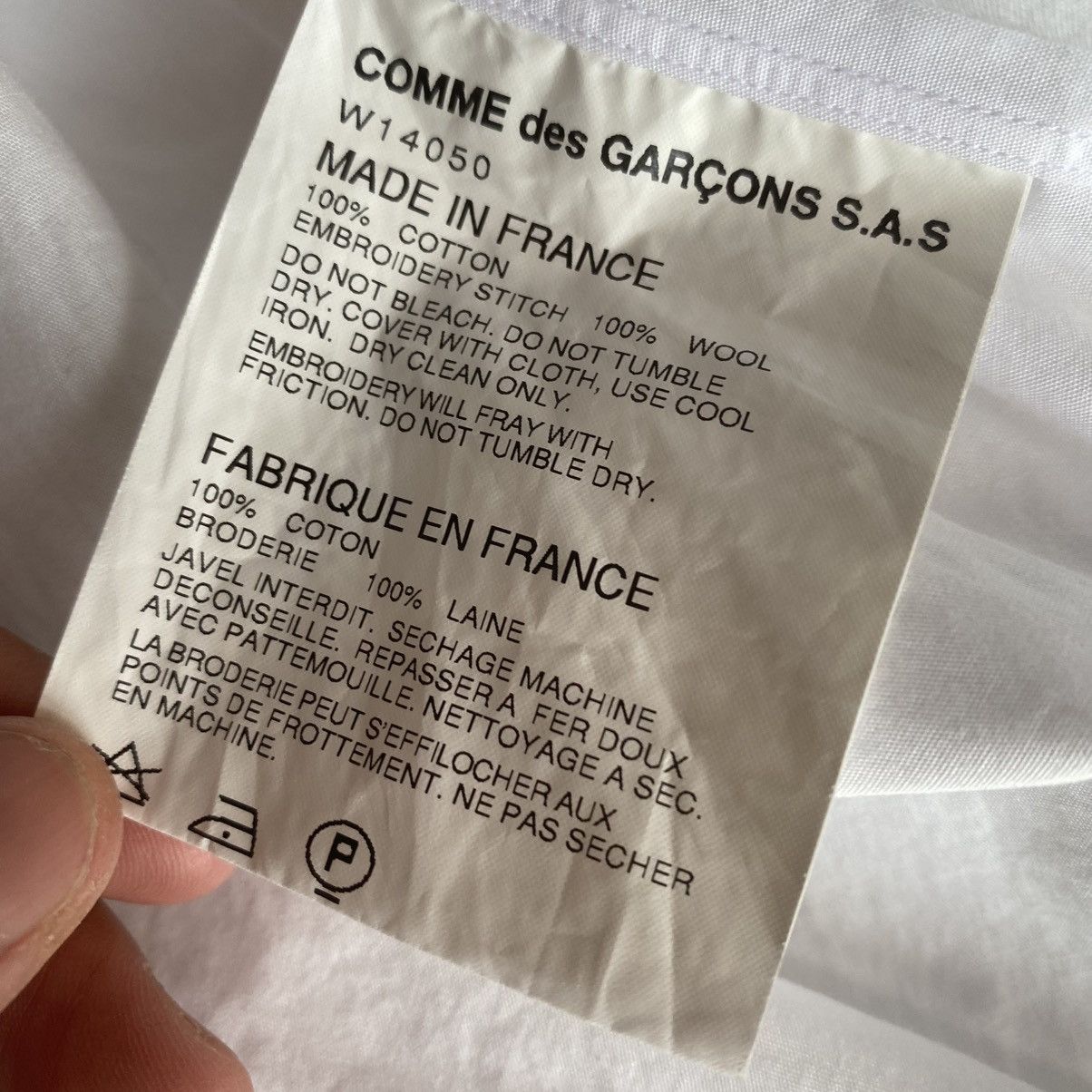Comme des Garcons Comme Des Garcons Wool Stitches Shirt Size US S / EU 44-46 / 1 - 7 Thumbnail