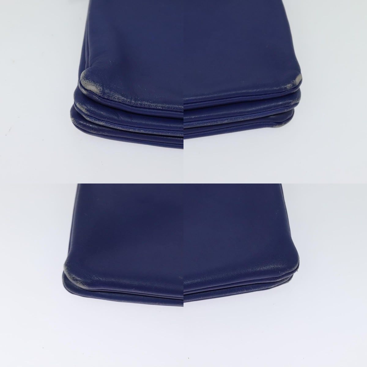 Celine CELINE Trio Shoulder Bag Leather Blue Gold Size ONE SIZE - 10 Thumbnail