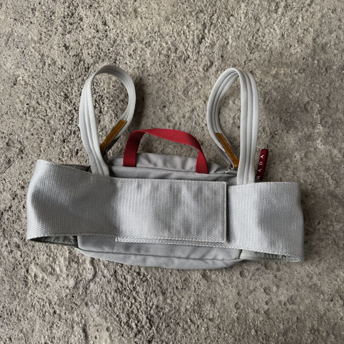 Prada Prada Metallic Silver Nylon Chest Rig Bag Size ONE SIZE - 3 Thumbnail