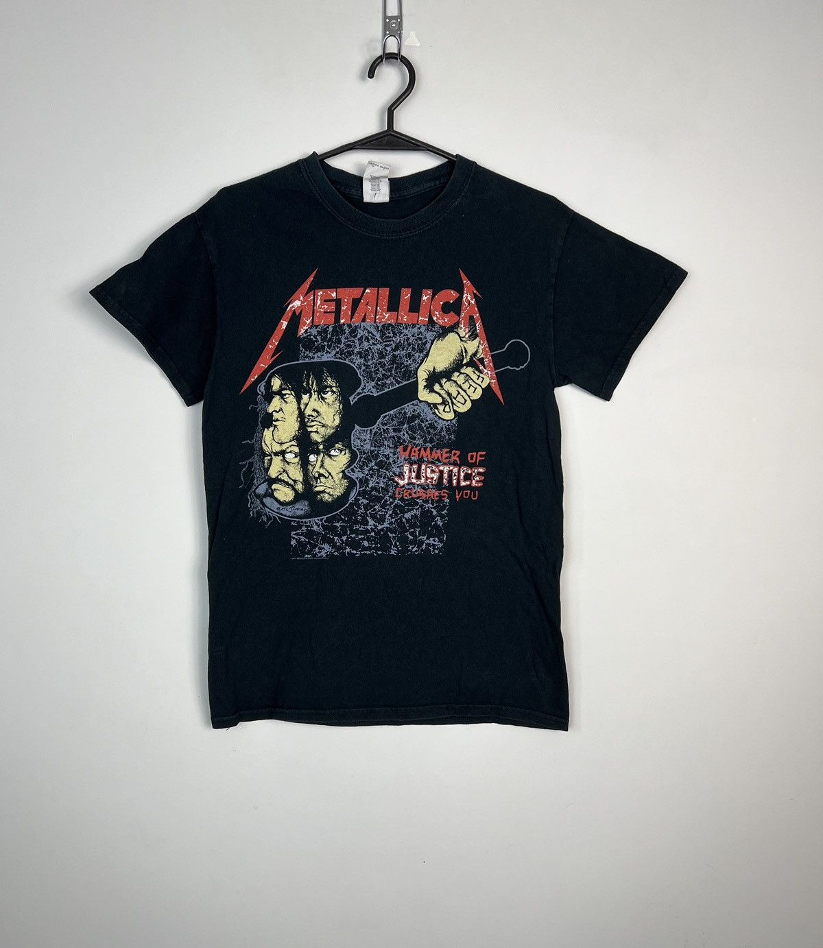 Metallica × Vintage Tshirt Metallica Hammer Of Justice Vintage Size US S / EU 44-46 / 1 - 2 Thumbnail