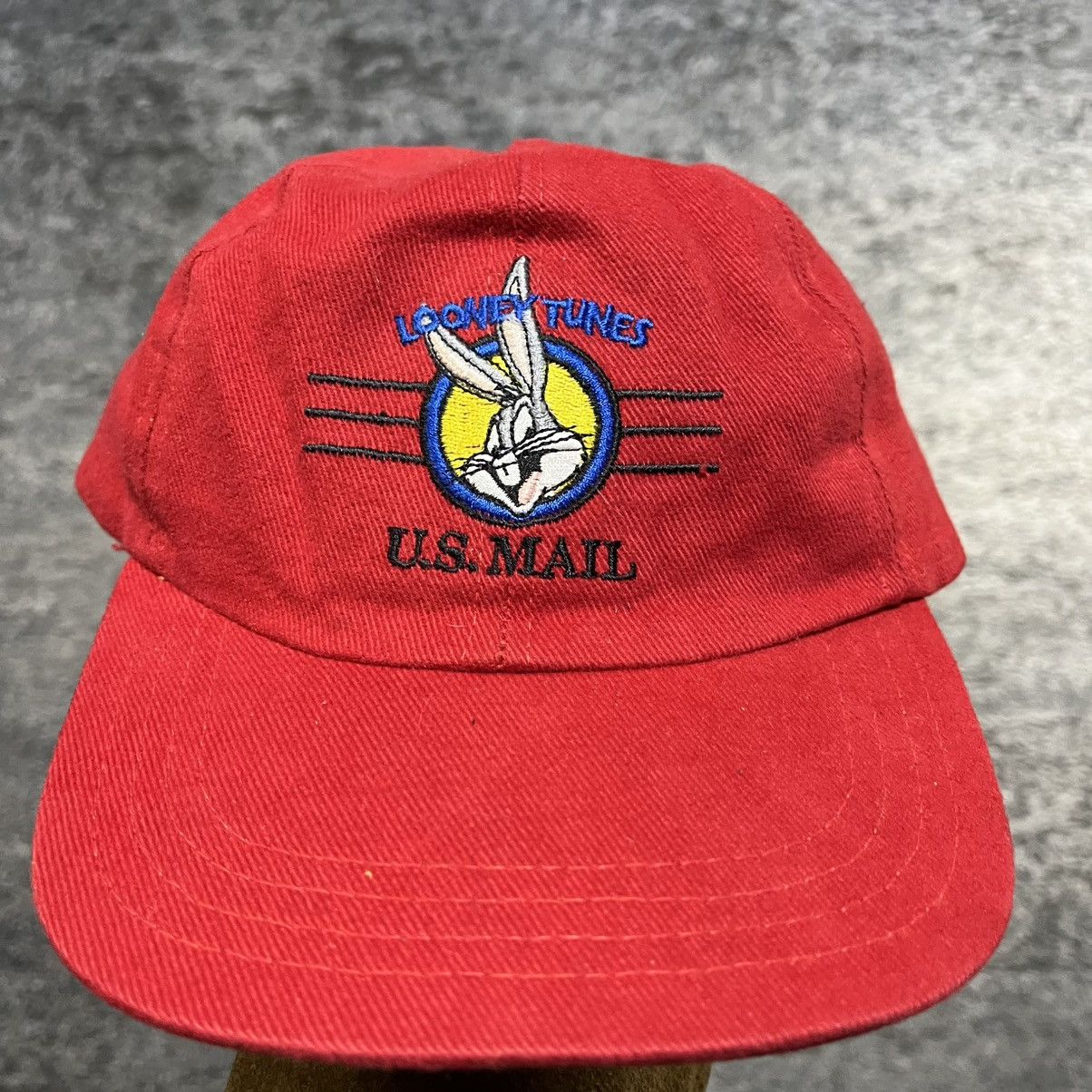 Vintage Vintage 90s Looney Tunes Bug Bunny U.S. Mail Snapback Hat Size ONE SIZE - 2 Thumbnail