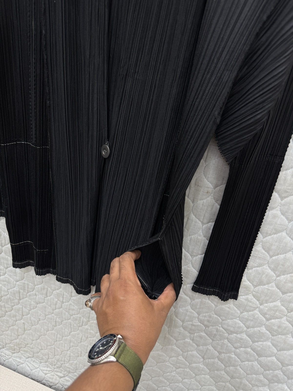 Pleats Please Issey Miyake 🔥🔥🔥ARCHIVE PLEATS PLEASE SHAWL COLAR CARDIGAN Size M / US 6-8 / IT 42-44 - 7 Thumbnail