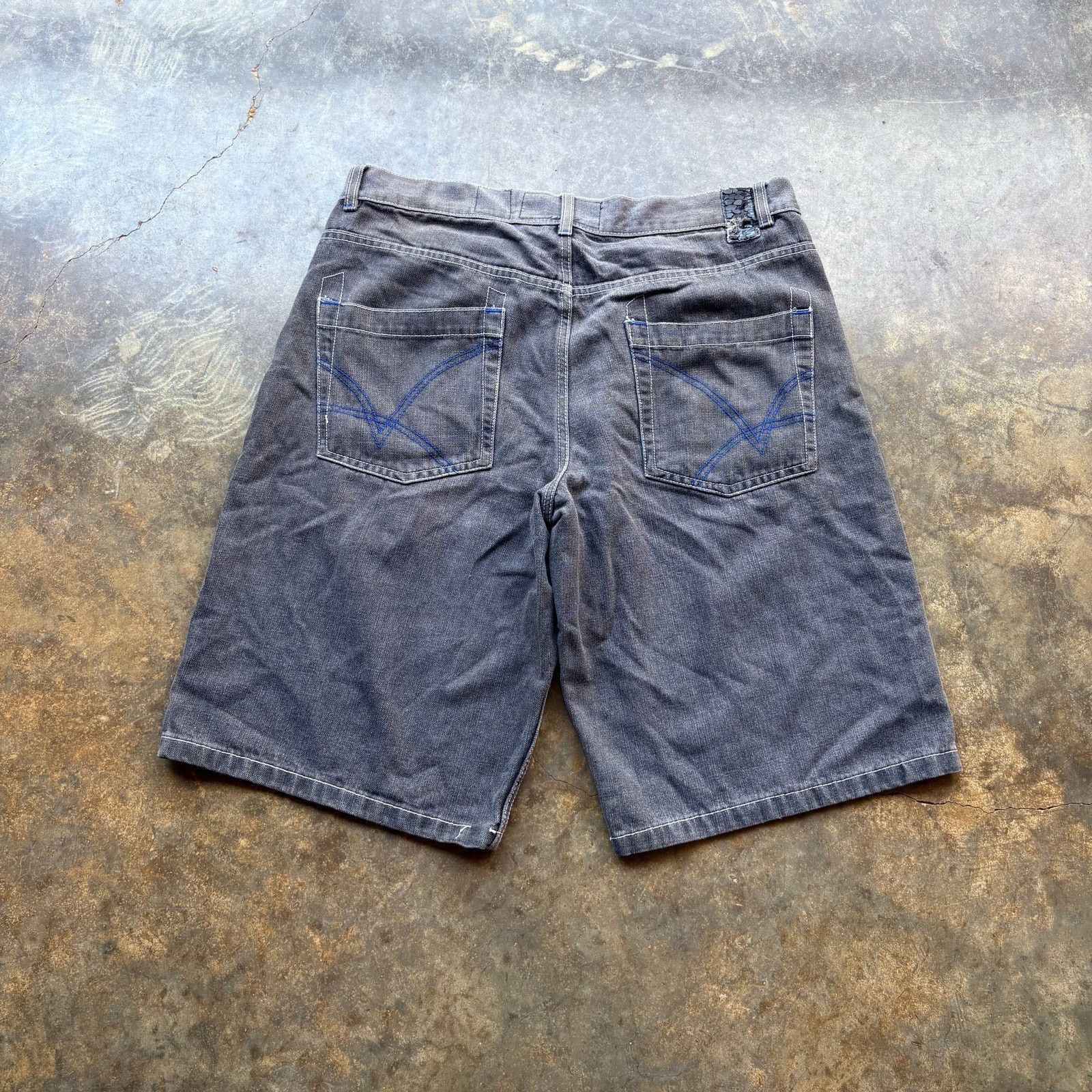 Southpole Vintage Baggy Y2K Evolution Denim Jorts Size US 38 / EU 54 - 1 Thumbnail