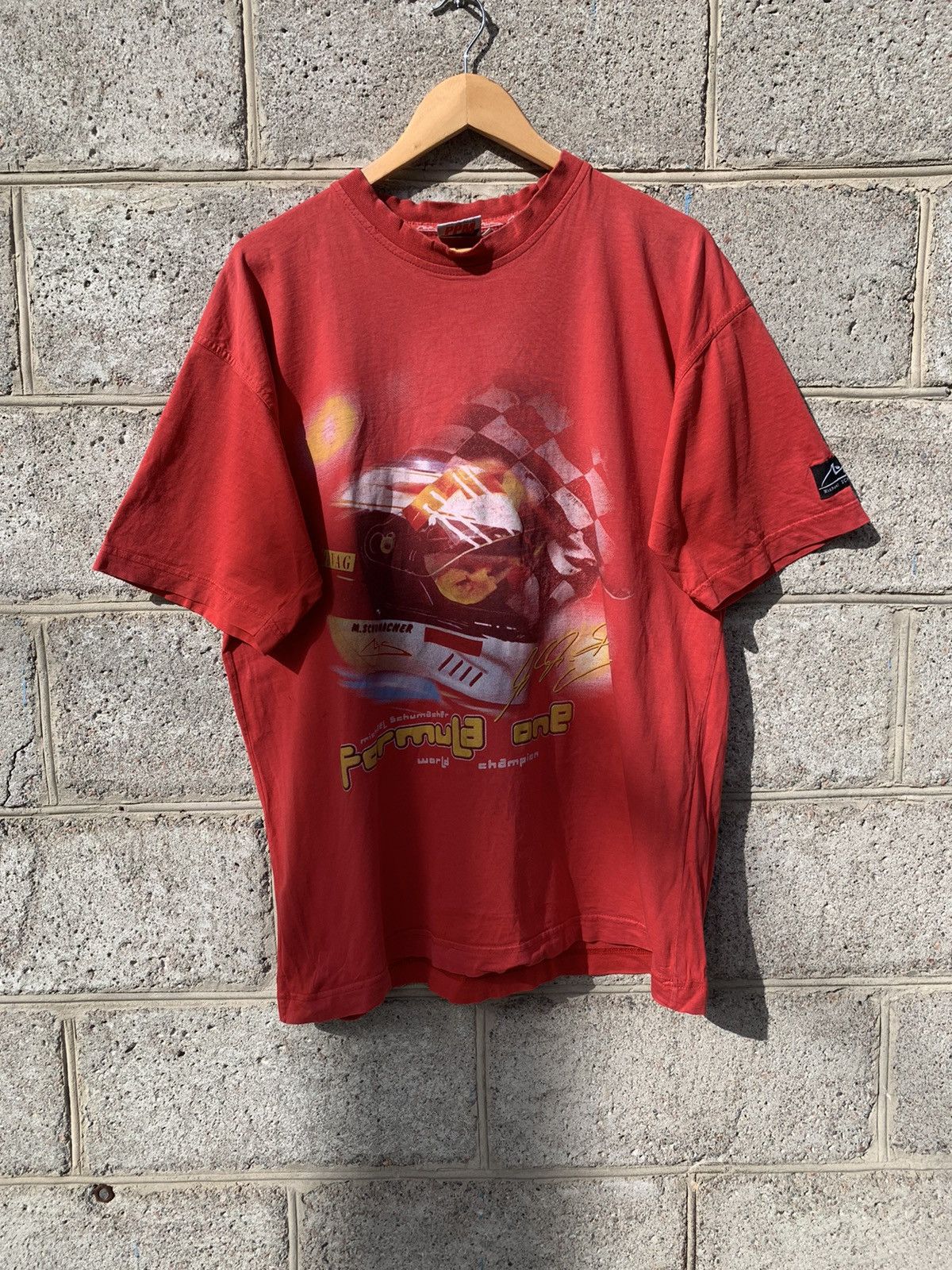 Ferrari × Formula 1 Vintage F1 Michael Schumacher Racing T-shirt Size US XL / EU 56 / 4 - 1 Thumbnail