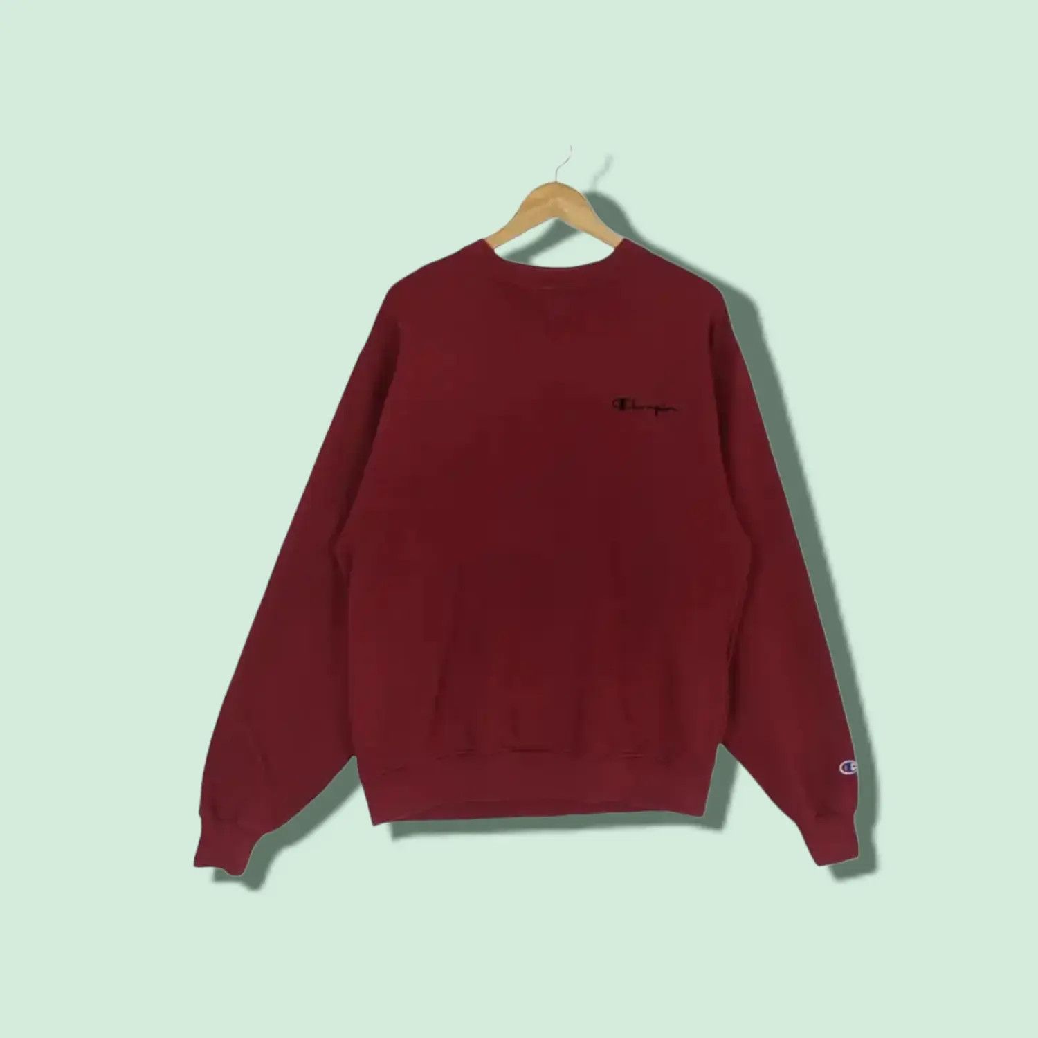 Champion CHAMPION Red Plain Jumper Sweatshirt Size US M / EU 48-50 / 2 - 1 Thumbnail