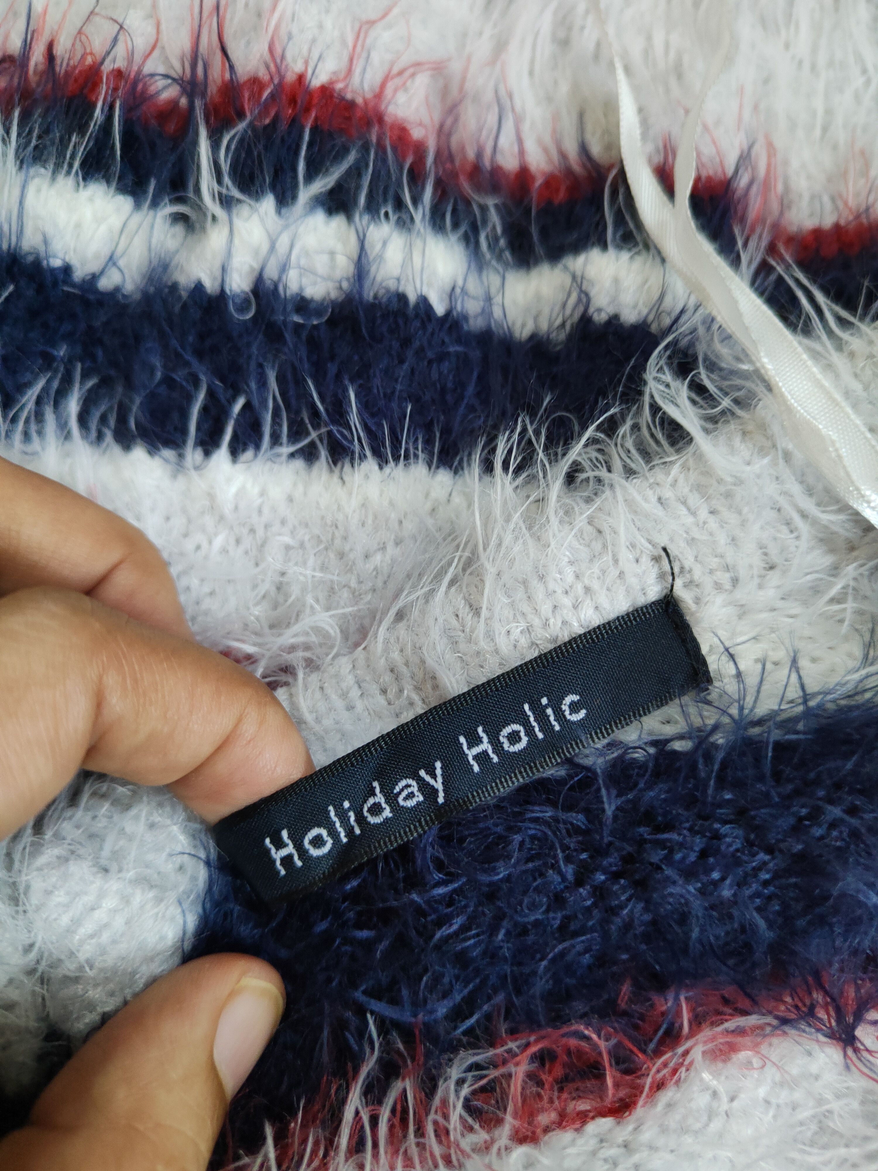 Vintage Holiday Holic Silver Fur Mohair Knitwear Cardigan #S2088 Size M / US 6-8 / IT 42-44 - 12 Thumbnail