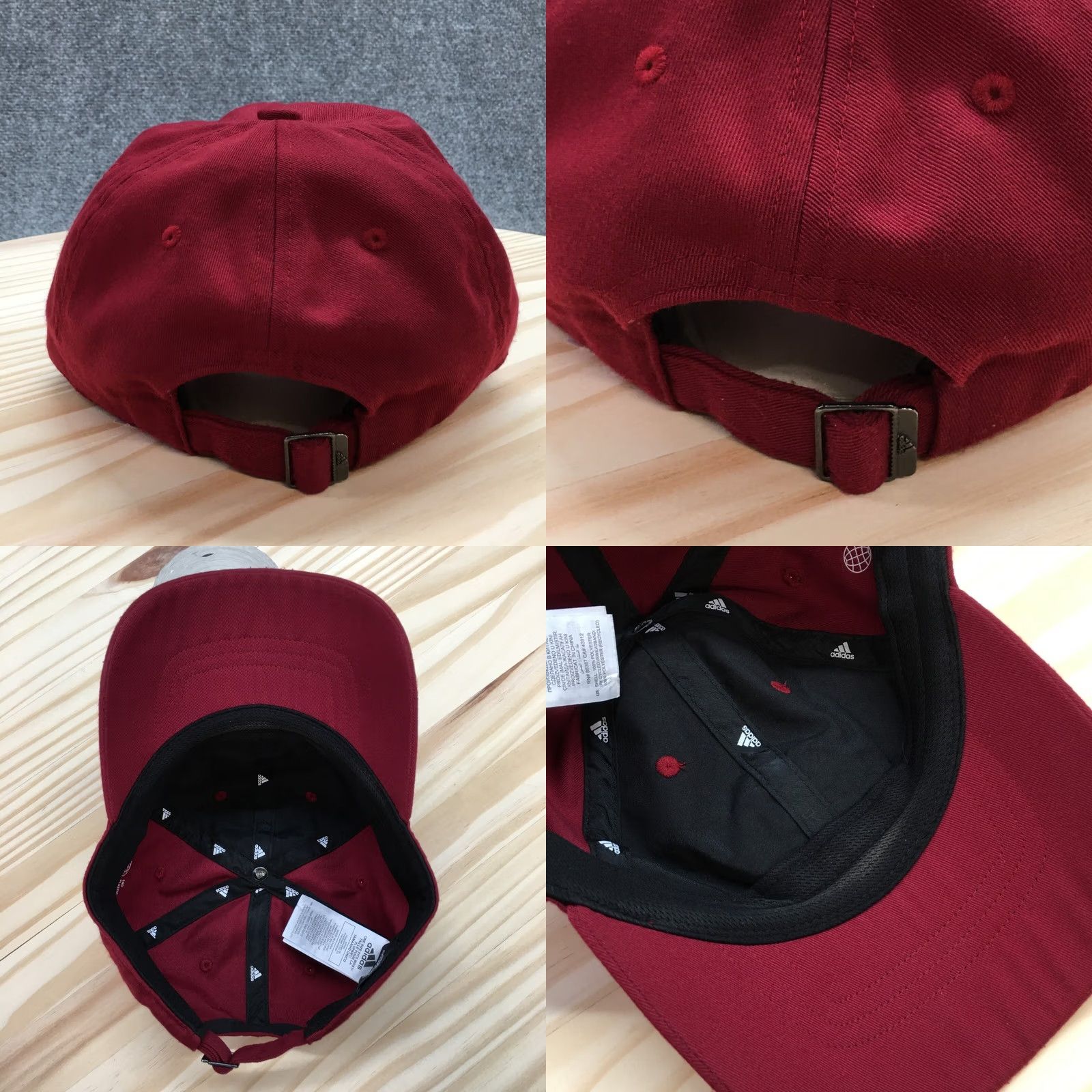 Adidas Adidas U Mass Baseball Hat Mens Red OS Adjustable Embroidered Logo Size ONE SIZE - 8 Thumbnail