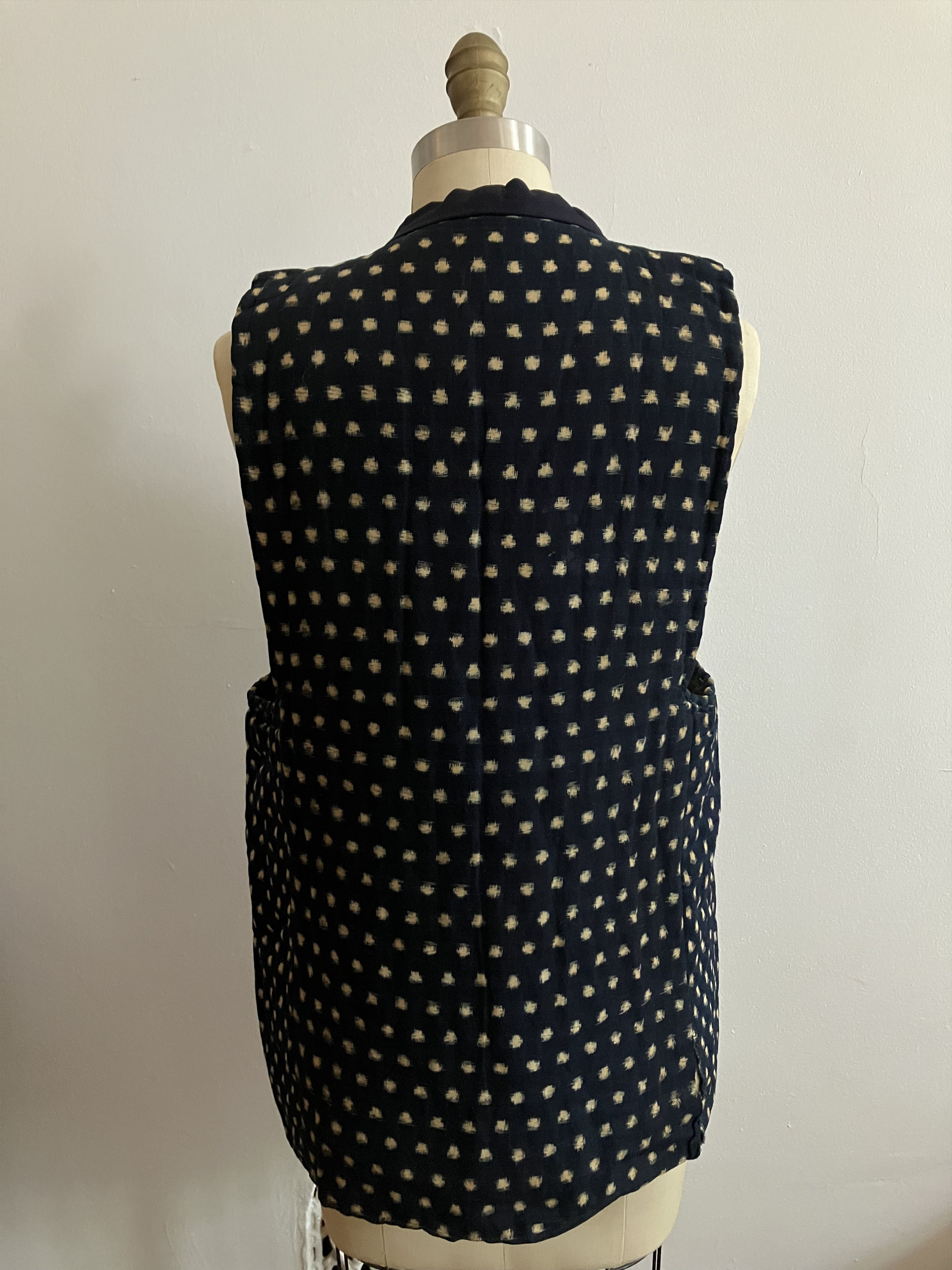 Vintage Vintage Japanese Workwear Vest - Ikat Indigo Size US M / EU 48-50 / 2 - 5 Thumbnail