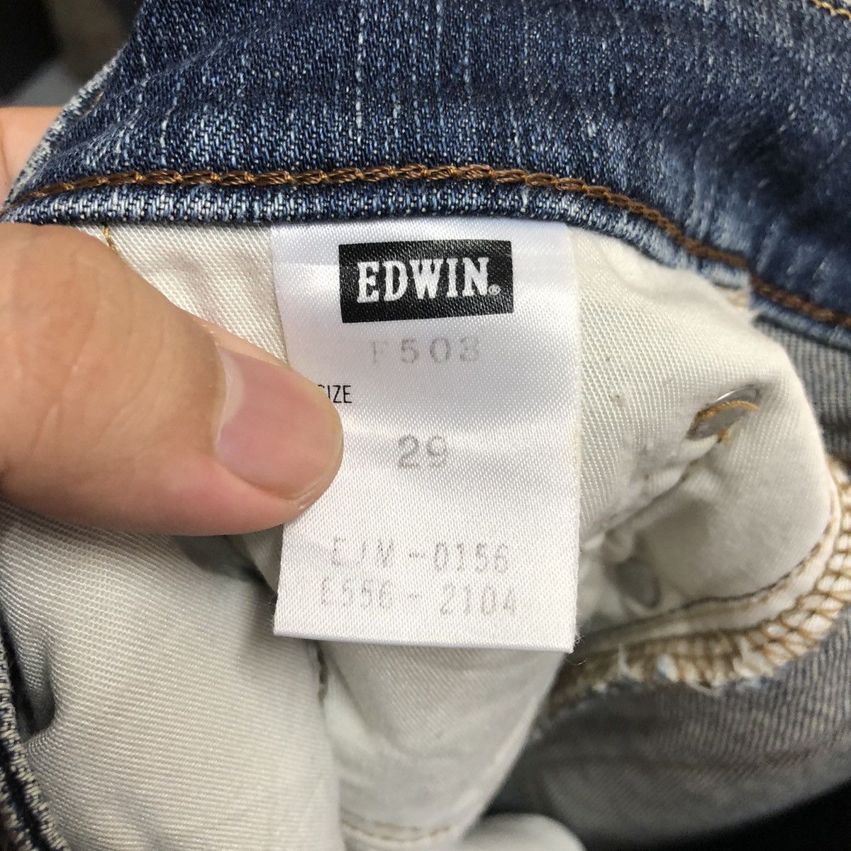 Edwin DL Edwin Blue Denim Pants #C195 Size US 29 - 19 Thumbnail