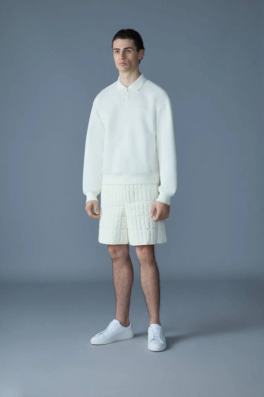 Mackage Mackage Felix 1/4 Polo Zip Cream Luxury Oldmoney Size US XL / EU 56 / 4 - 12 Thumbnail