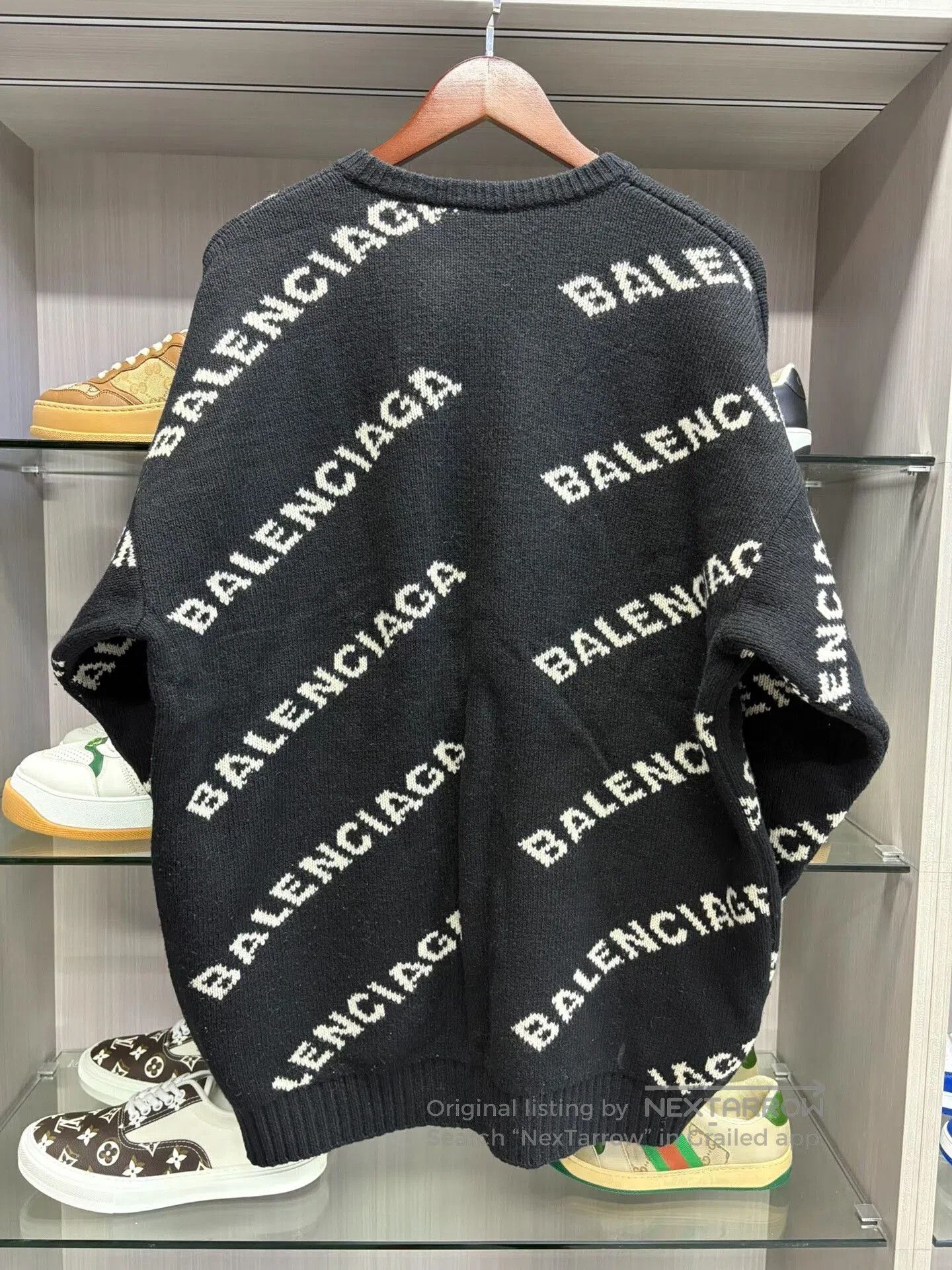 Balenciaga balenciaga printed knit sweater size l. Size US L / EU 52-54 / 3 - 2 Thumbnail