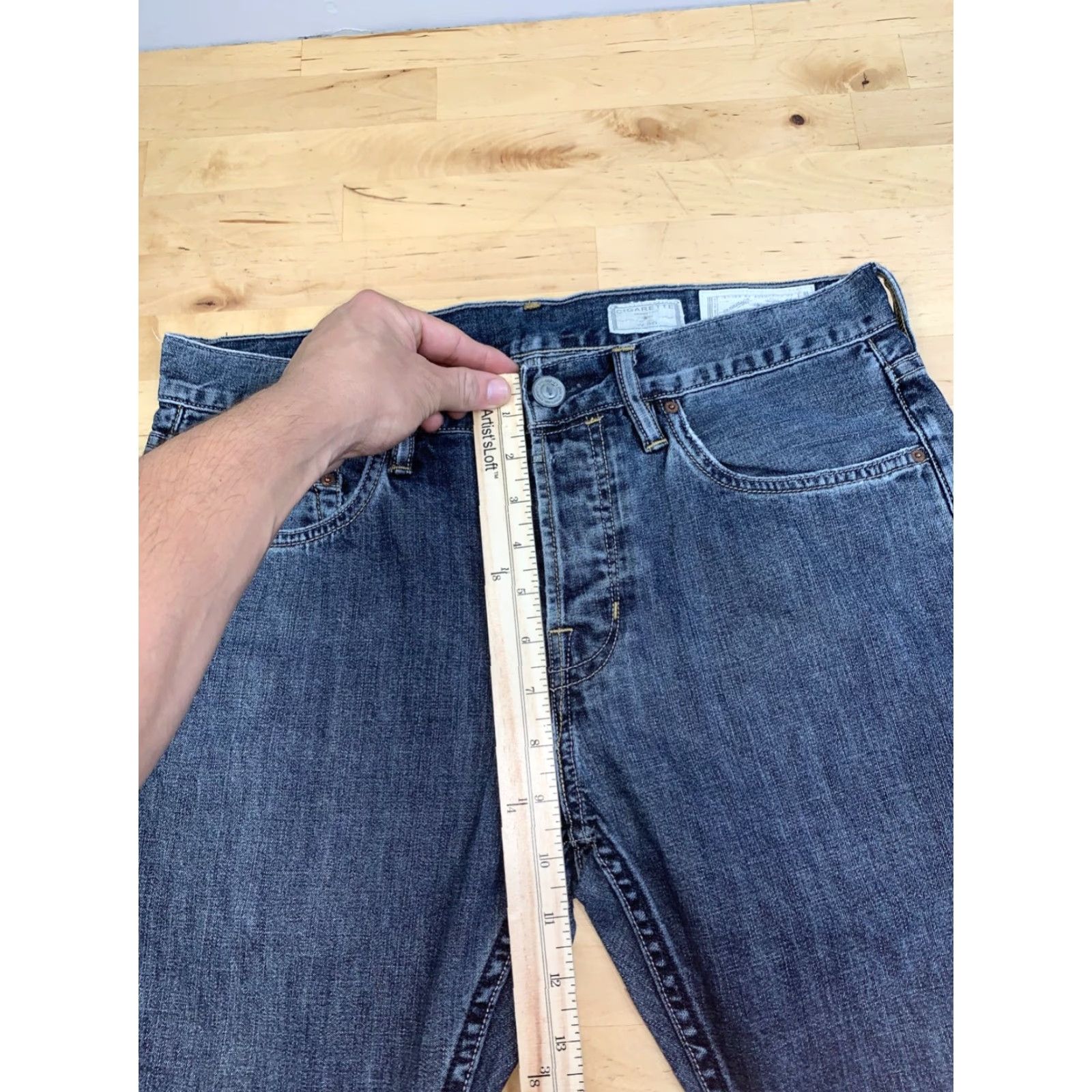 Allsaints AllSaints Cigarette Jeans Mens 30x27 Blue Casual Straight Regular 12301 Size US 30 / EU 46 - 7 Thumbnail