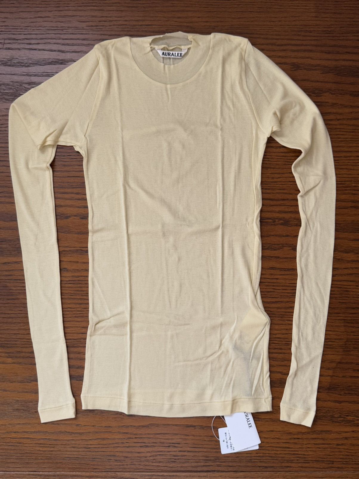 Auralee AURALEE high gauge sheer rib long sleeve tee Size S / US 4 / IT 40 - 4 Thumbnail
