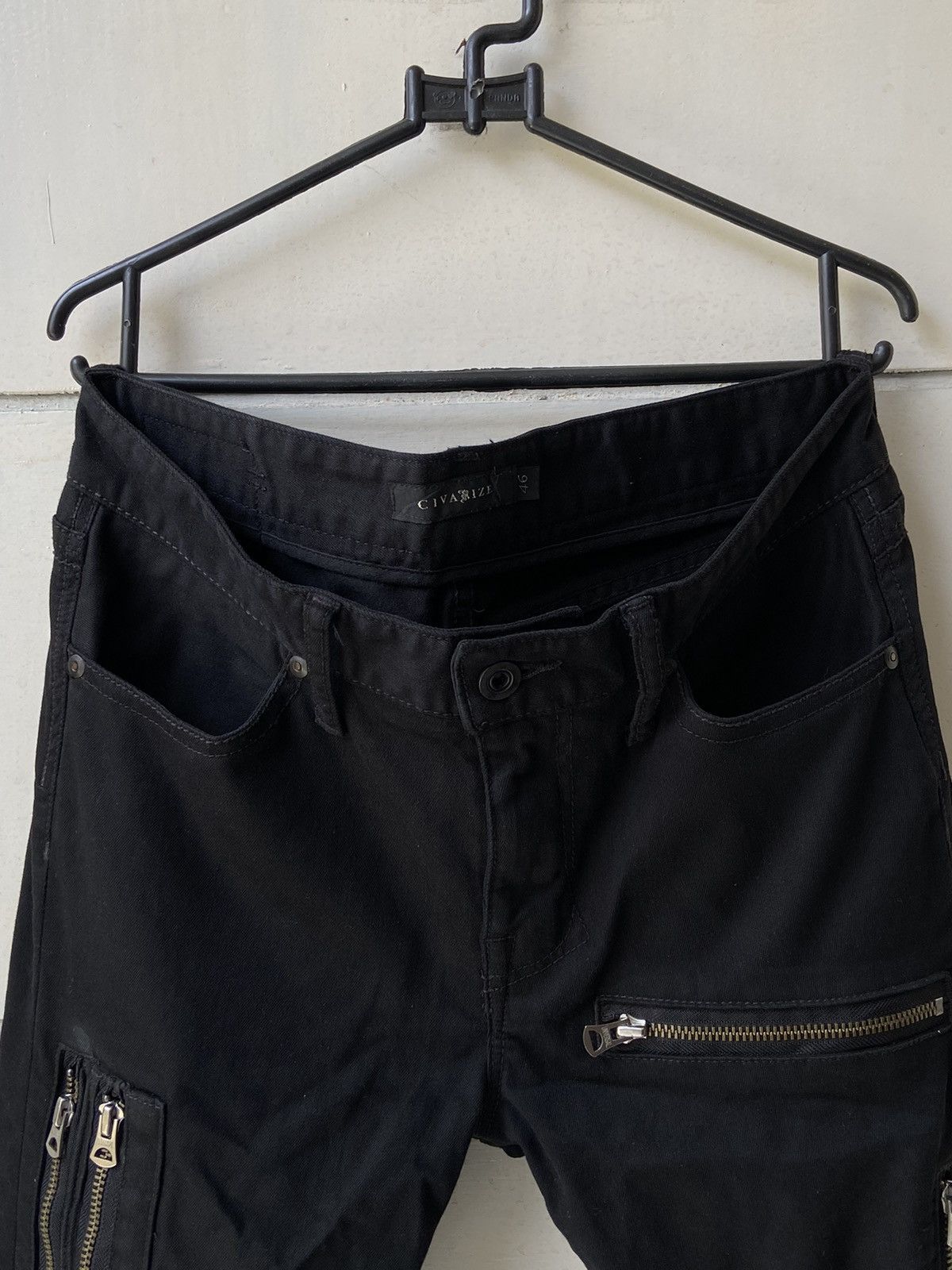 CIVARIZE × Tornado Mart CIVARIZE Black Pants Zipper Patterned Size US 31 - 3 Thumbnail