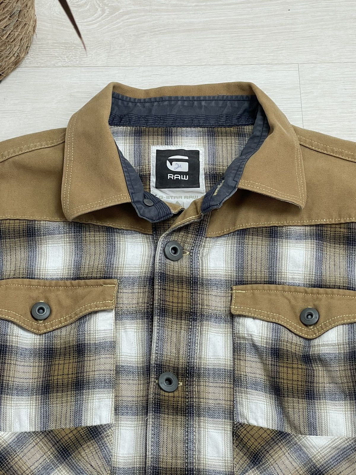 G-Star × Vintage G-star Raw Vintage Shirt Detroit Style Y2k Size US XL / EU 56 / 4 - 5 Thumbnail