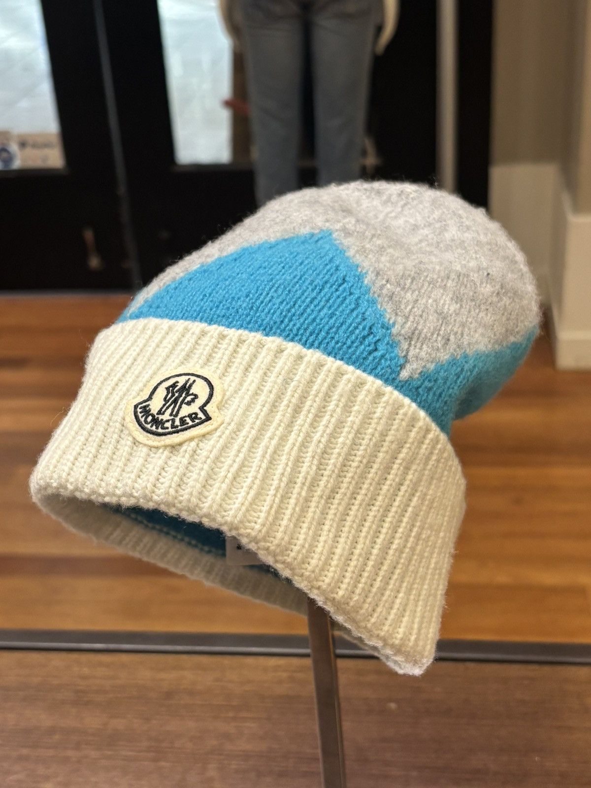 Moncler Moncler Fragment Beanie Blue Size ONE SIZE - 1 Thumbnail