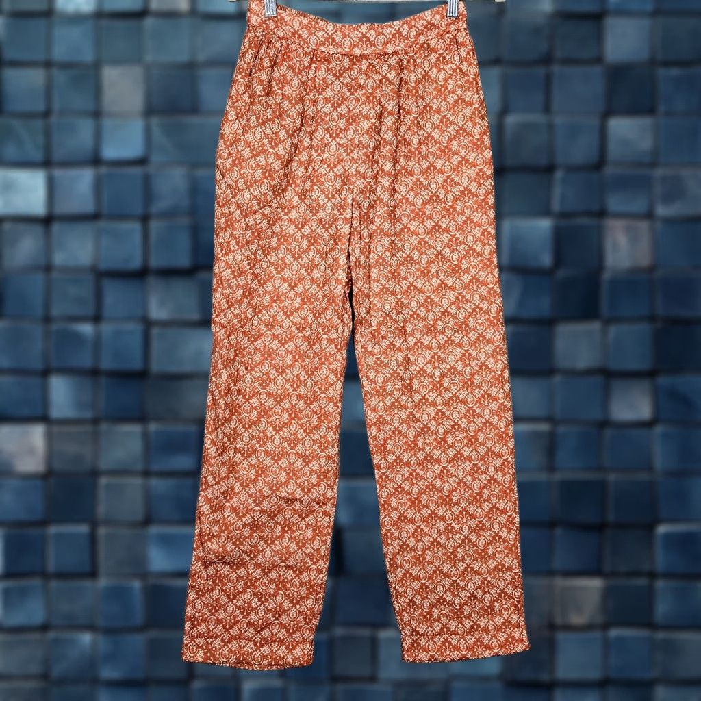 Anthropologie THE ODELLS Anthropologie Multicolor Floral Printed Straight Leg Pant pull on Size S Womens Regular Size 28" / US 6 / IT 42 - 1 Thumbnail