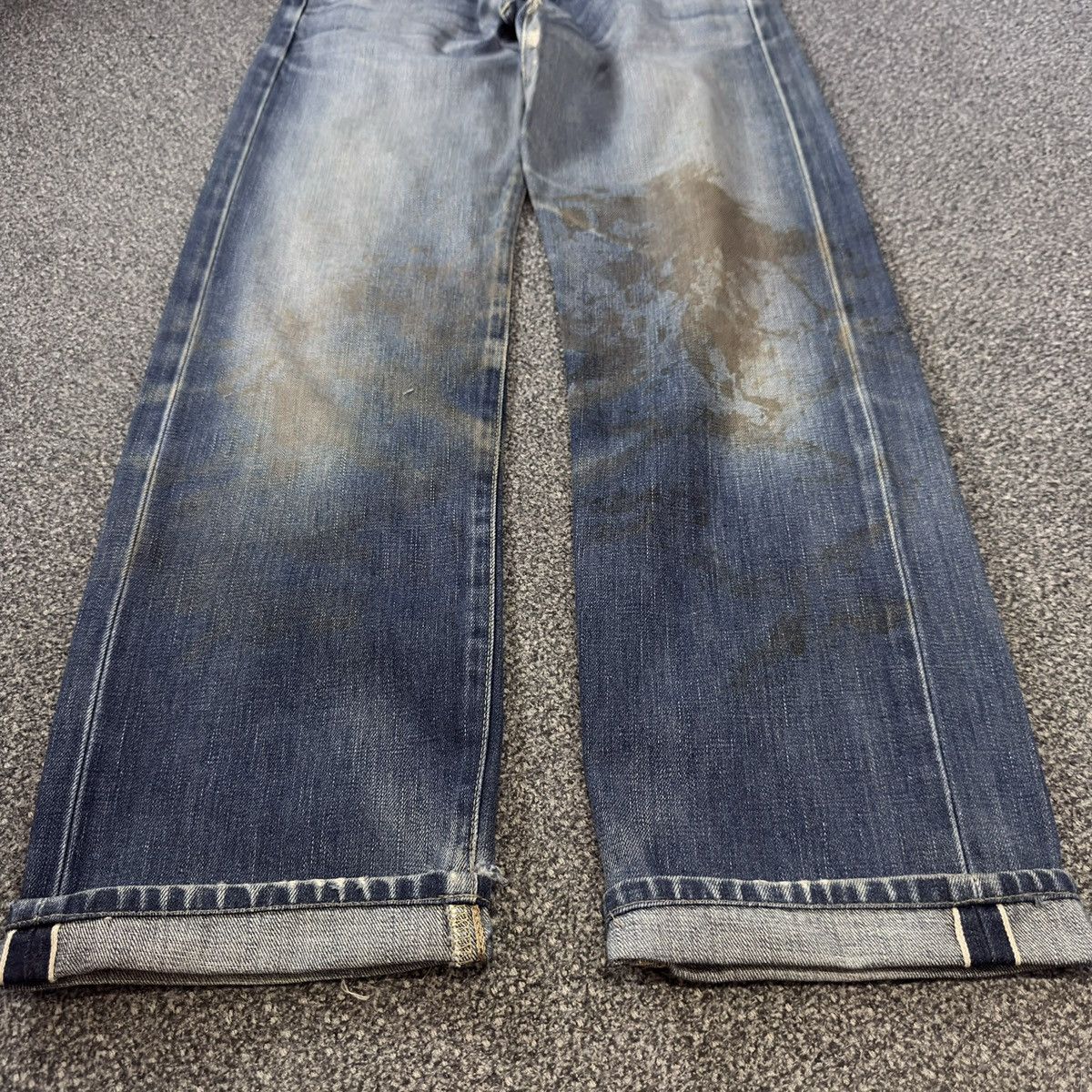 Kapital 🇯🇵 Vintage 90s Selvedge Edwin 505xx Distressed Denim Size US 28 / EU 44 - 7 Thumbnail