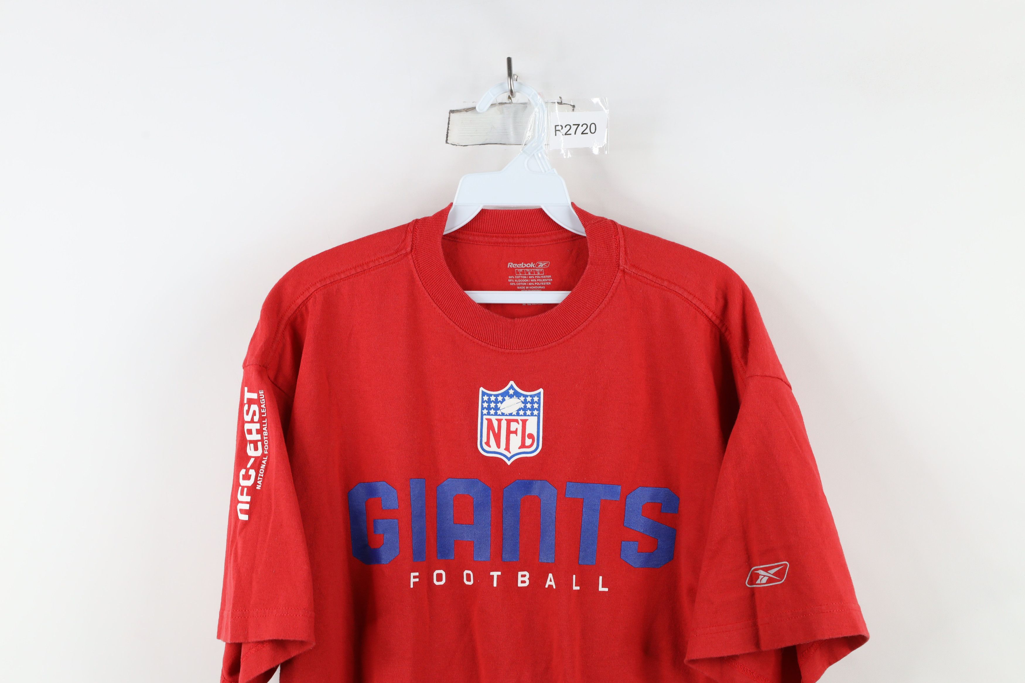 Reebok × Vintage Vintage Reebok Spell New York Giants Football T-Shirt Red Size US L / EU 52-54 / 3 - 2 Thumbnail