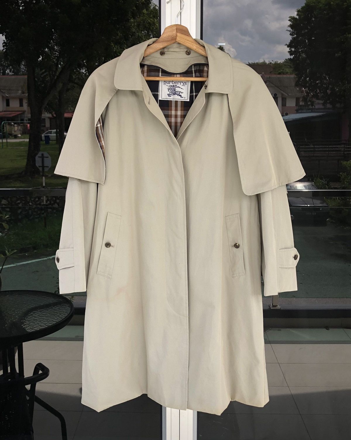 Burberry Vintage Burberrys Women’s Trench Jacket Size L / US 10 / IT 46 - 5 Thumbnail