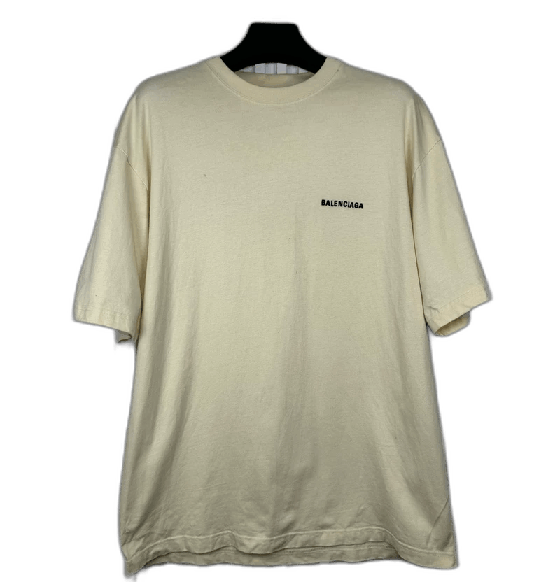 Balenciaga Balenciaga Khaki Logo Short Sleeve TShirt-2505 Size US M / EU 48-50 / 2 - 1 Thumbnail