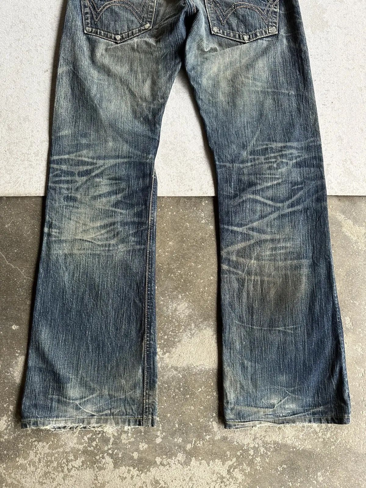 Kapital 🛒 LAST DROP DELETE TODAY🛒 EDWIN 503 Flare Distressed Denim Size US 33 - 13 Thumbnail