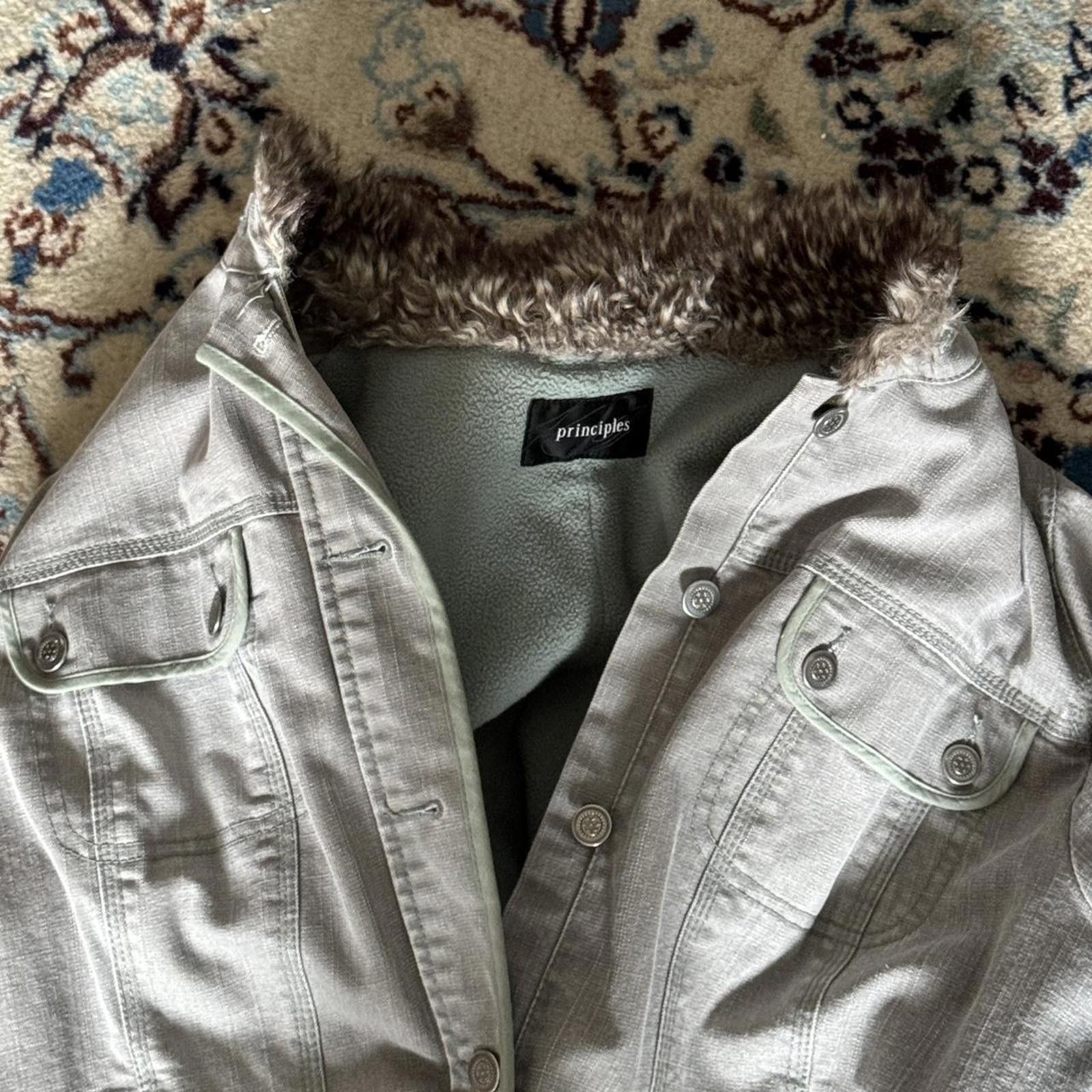 Principe Principles denim, fur & fleece button up jacket Size US M / EU 48-50 / 2 - 8 Thumbnail