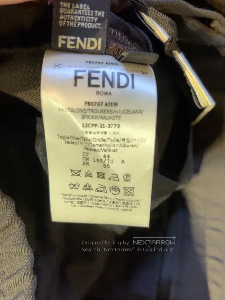 Fendi Fendi Men's Dress Pants Size 44L - 4 Thumbnail