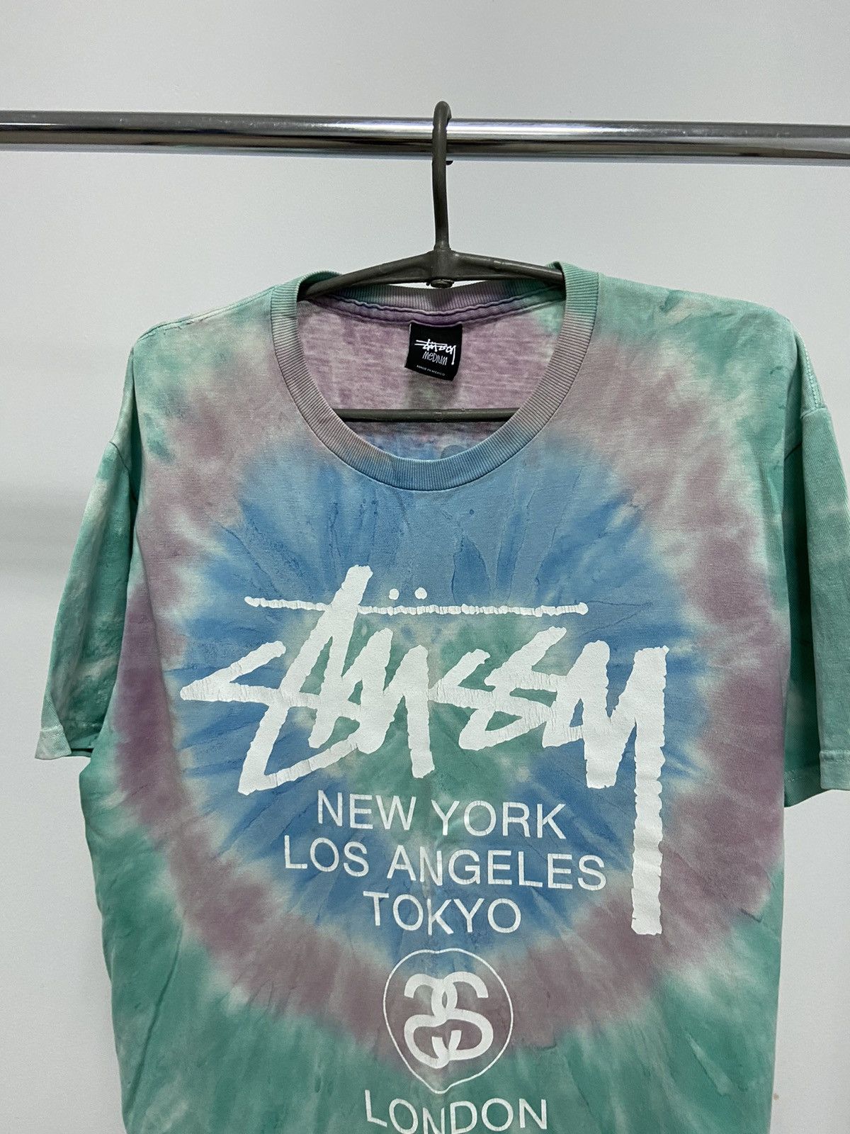 Other Stussy Tie Die Vintage T Shirt Big Logo Skate Y2K Overprint Size US M / EU 48-50 / 2 - 2 Thumbnail