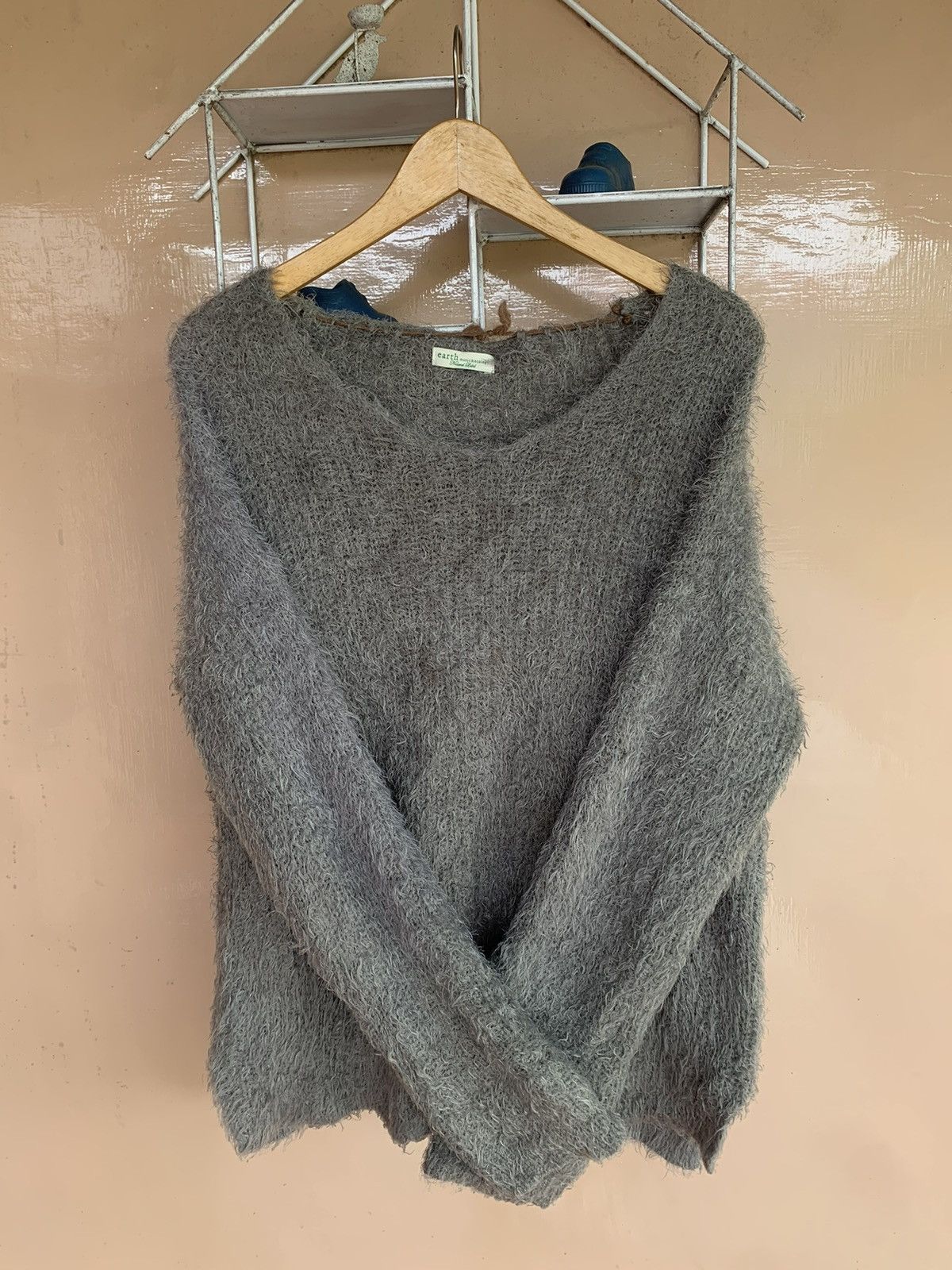 Beauty Beast Earth Japanese Fluzzy Mohair Knit Styled Size US L / EU 52-54 / 3 - 3 Thumbnail