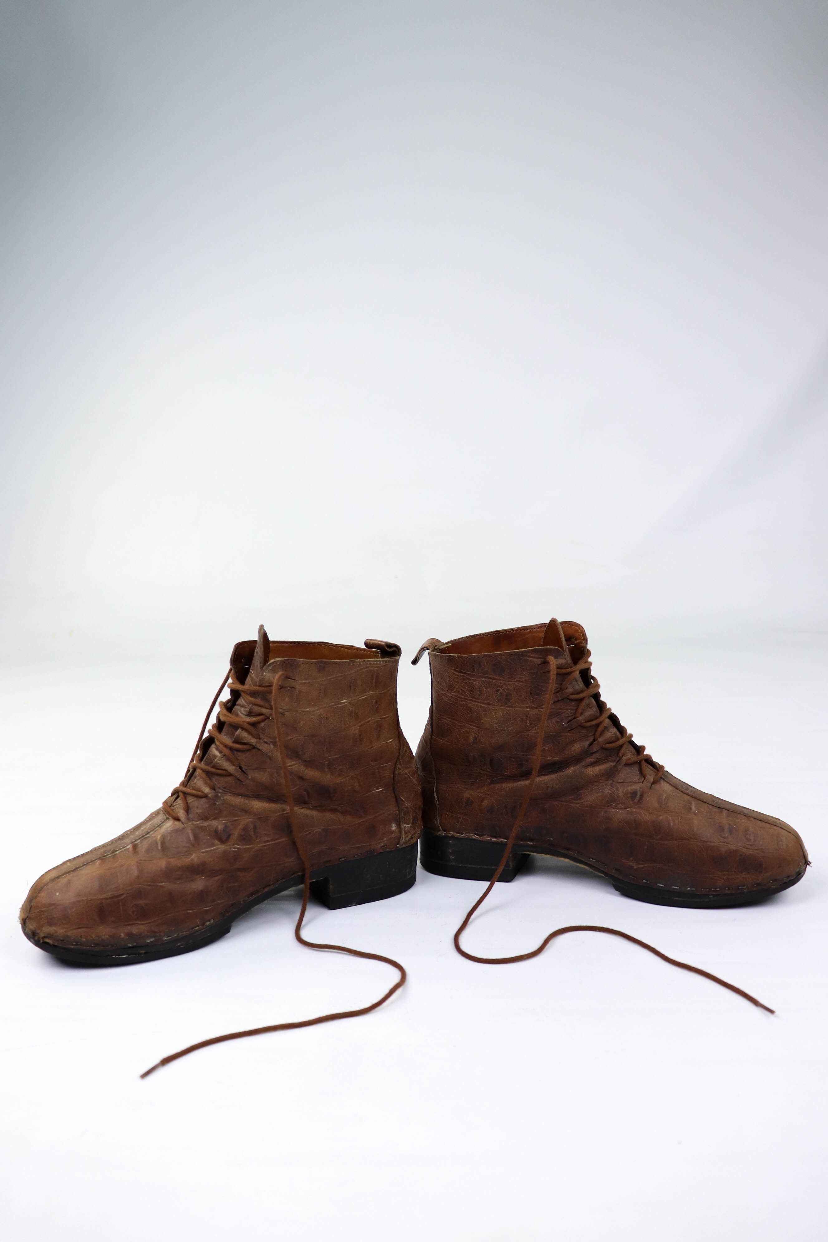 Vintage Jan Jansen Vintage Distressed Crocodile Leather Boots Size US 8 / EU 41 - 7 Thumbnail