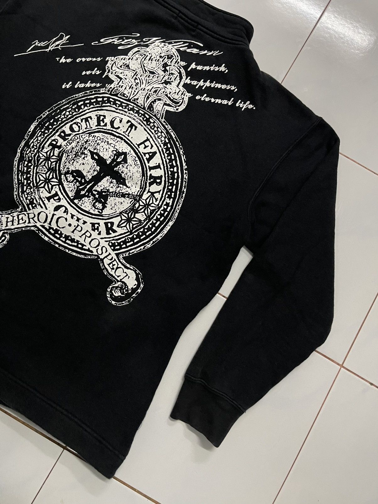 If Six Was Nine × Japanese Brand × Seditionaries 2000s IFSIXWASNINE STYLE ZIPPER COTTON JACKET RARE DESIGN Size US L / EU 52-54 / 3 - 16 Thumbnail