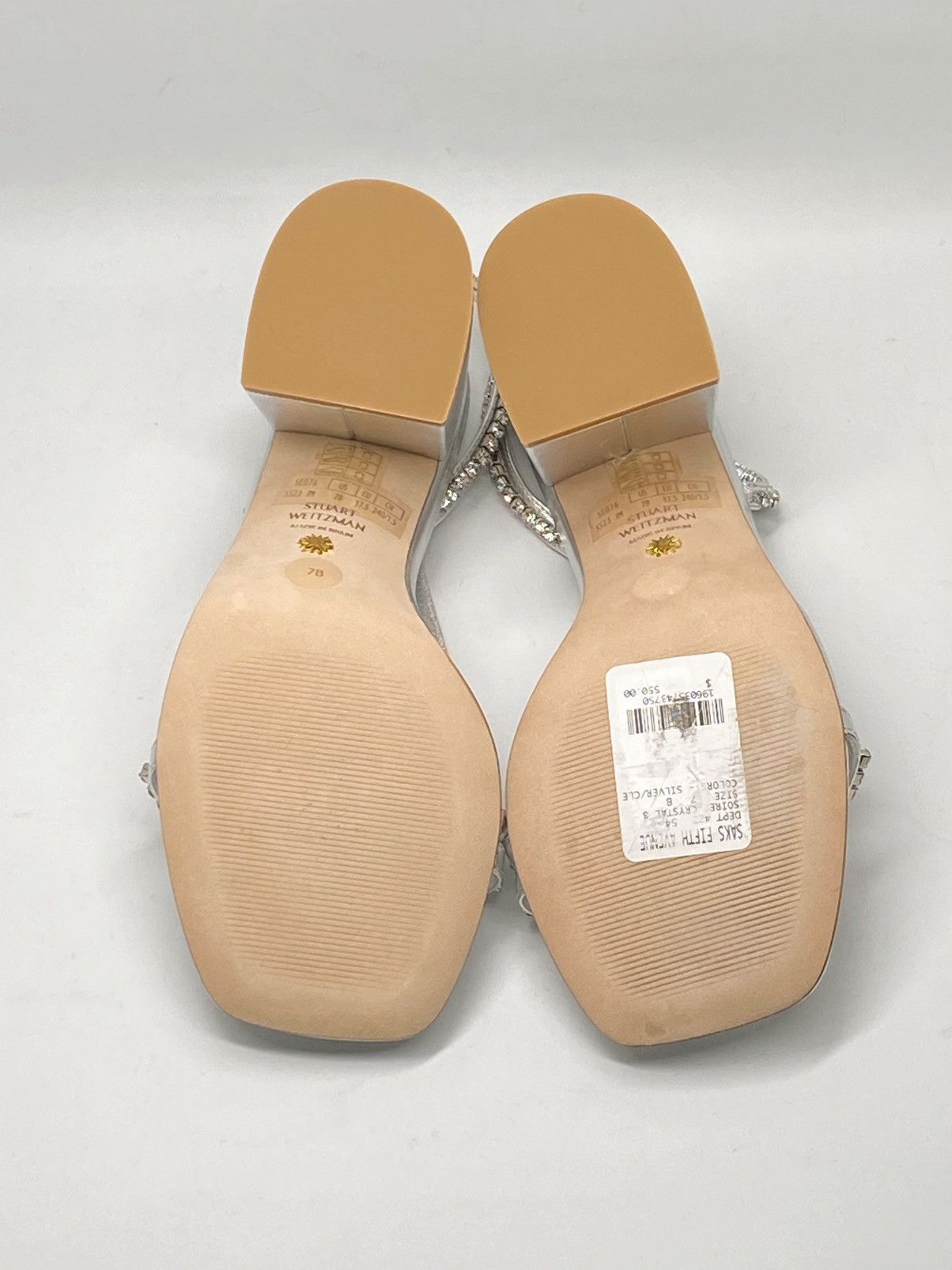 Stuart Weitzman Stuart Weitzman Embellished Metallic Leather Sandals size 7 Size US 7 / IT 37 - 11 Thumbnail