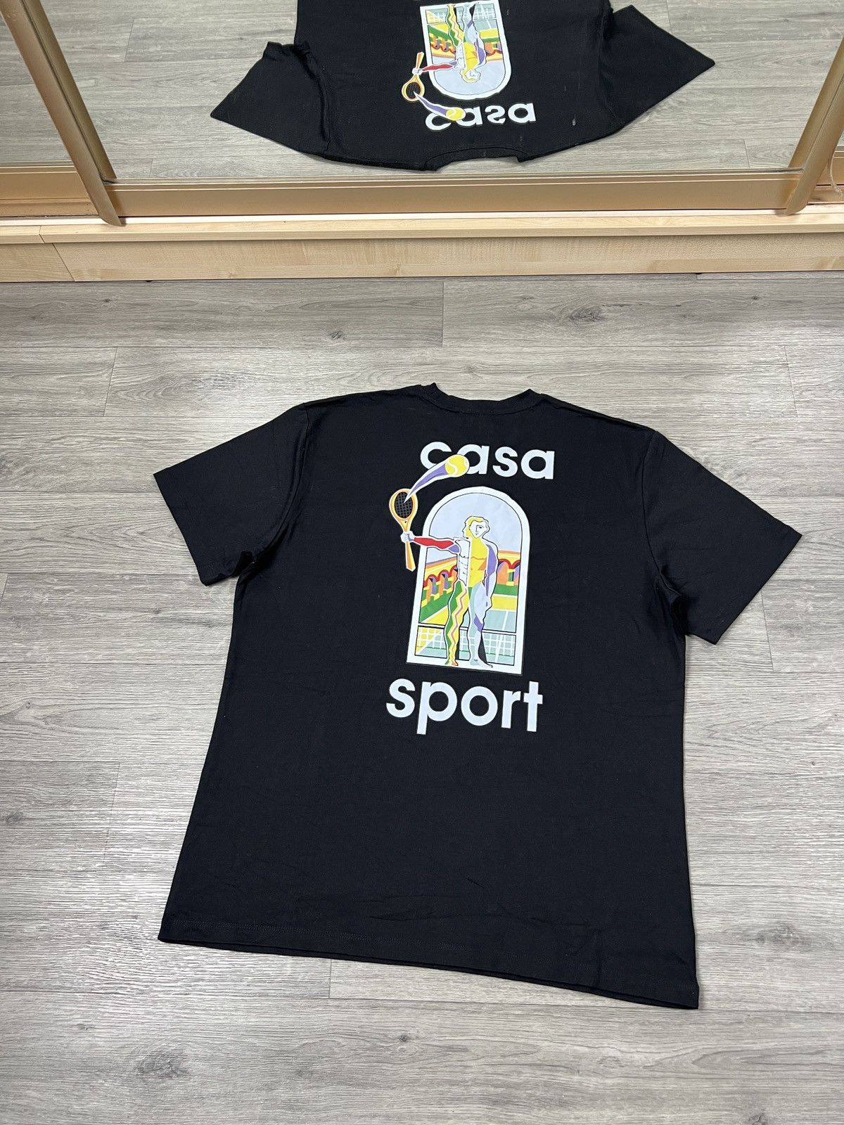 Casablanca Casablanca Men's Le Jeu Colore Casa Sport T-Shirt Black Size US L / EU 52-54 / 3 - 7 Thumbnail