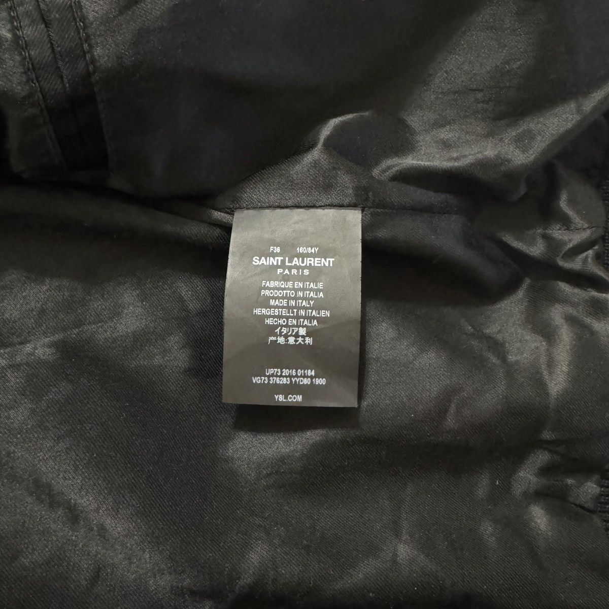 Saint Laurent Paris Saint Laurent Teddy Jacket in Wool Black and White Size S / US 4 / IT 40 - 5 Thumbnail