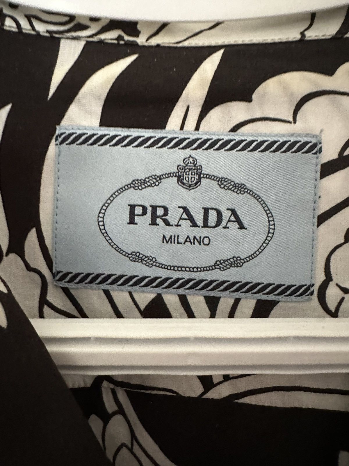 Prada Prada SS18 Dahlia Flame Bowling Shirt Size US L / EU 52-54 / 3 - 3 Thumbnail
