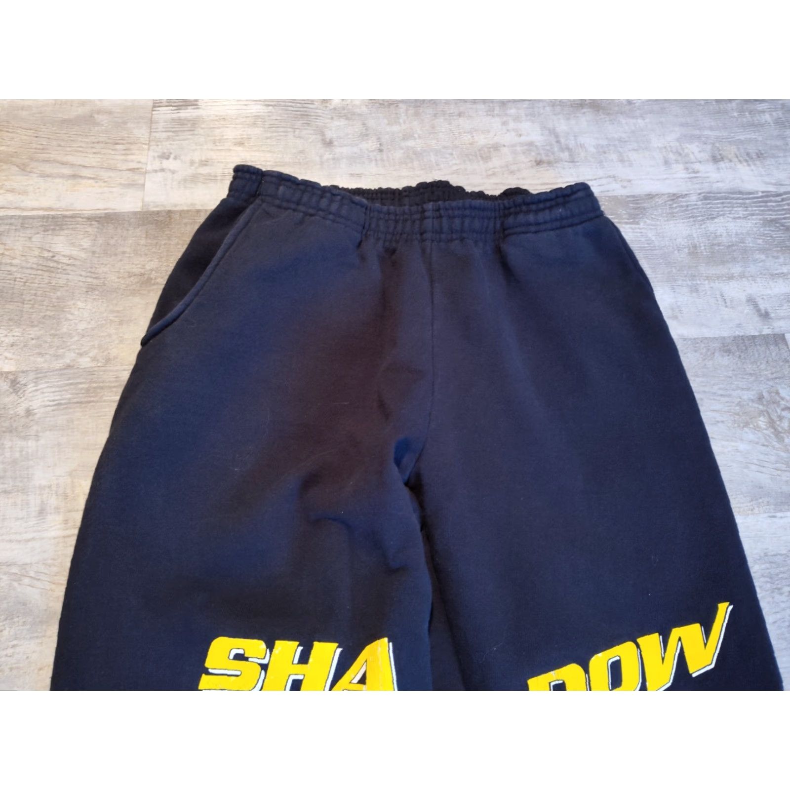 Shadow Hill Shadow Hill Jogger Pants Mens Small Black Neon Logo Cotton Activewear Size US 29 - 7 Thumbnail