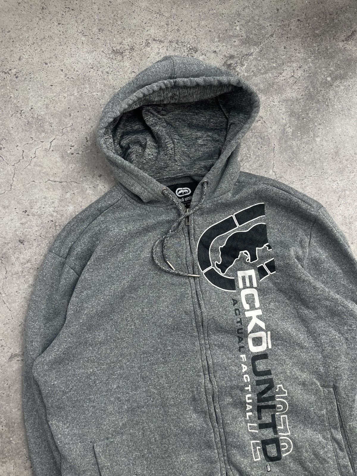 Ecko Unltd. Vintage Big Logo Rare Skate Rap Ecko Unltd Zip Hoodie Size US XL / EU 56 / 4 - 3 Thumbnail
