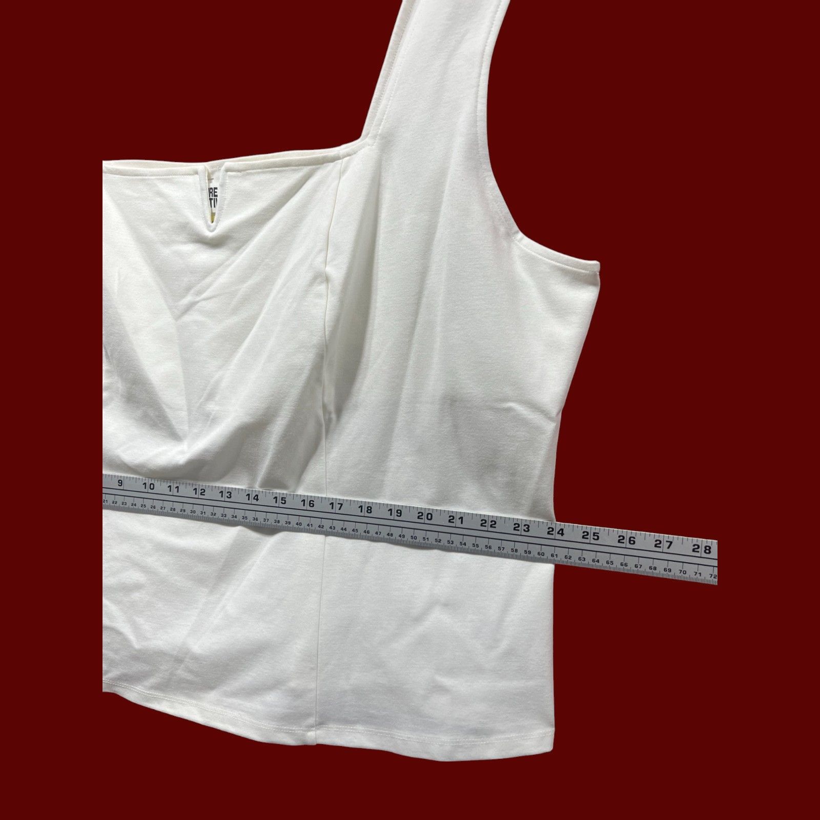 Other Future Collective - Women's Notch Front Tank Top - White - 3 Size 3XL / US 20-22 - 6 Thumbnail