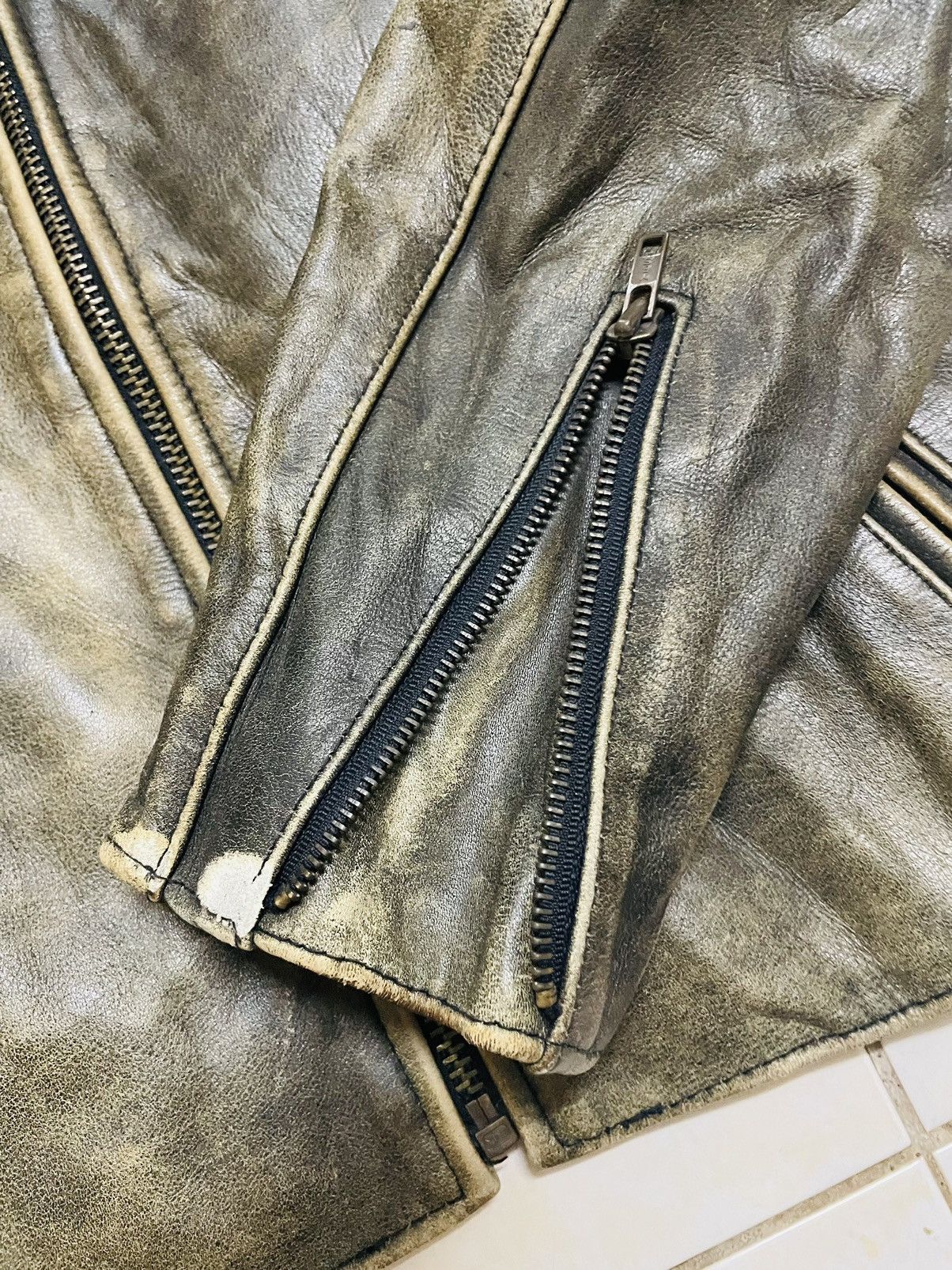 Leather VINTAGE HN.PILOT LEATHER RIDER JACKET JAPAN Size US S / EU 44-46 / 1 - 4 Thumbnail