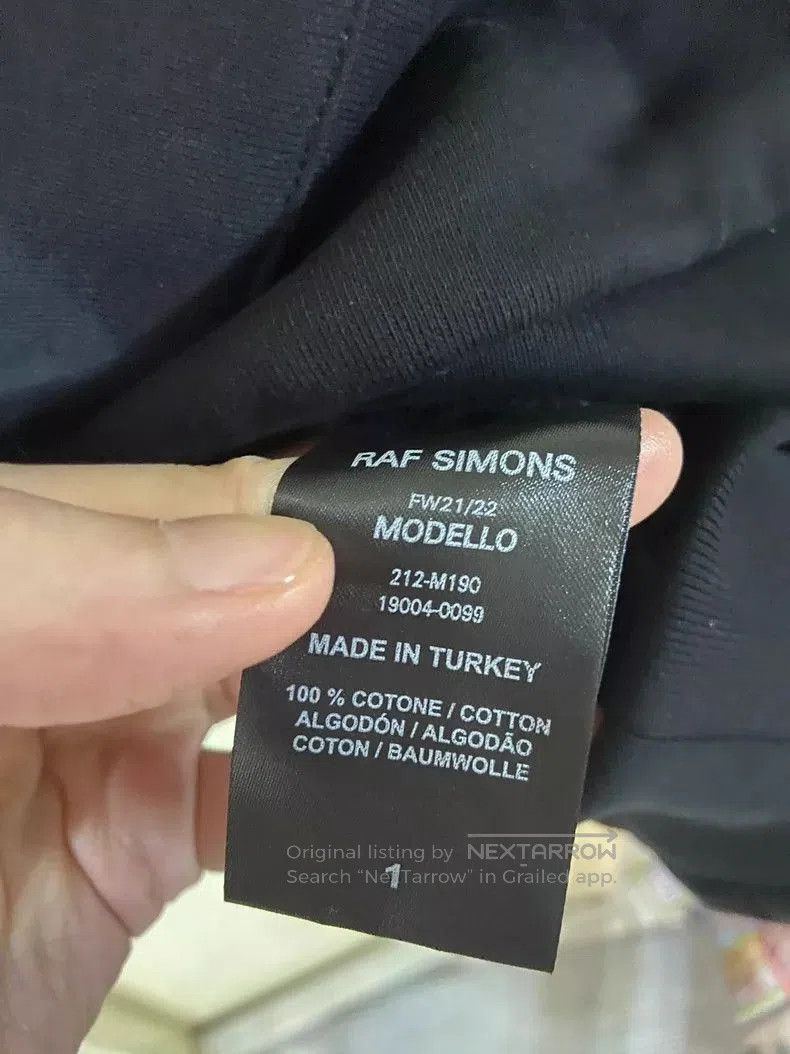 Raf Simons Raf Simons Oversized Hoodie with Chain Design. Size US L / EU 52-54 / 3 - 5 Thumbnail