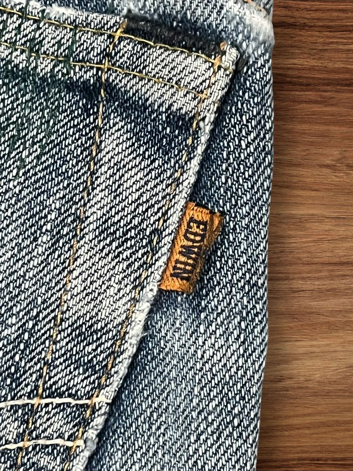 Edwin × Japanese Brand × Takeo Kikuchi Vintage Japanese Brand Edwin Paint Splattered Selvedge Jeans Size US 32 / EU 48 - 7 Thumbnail