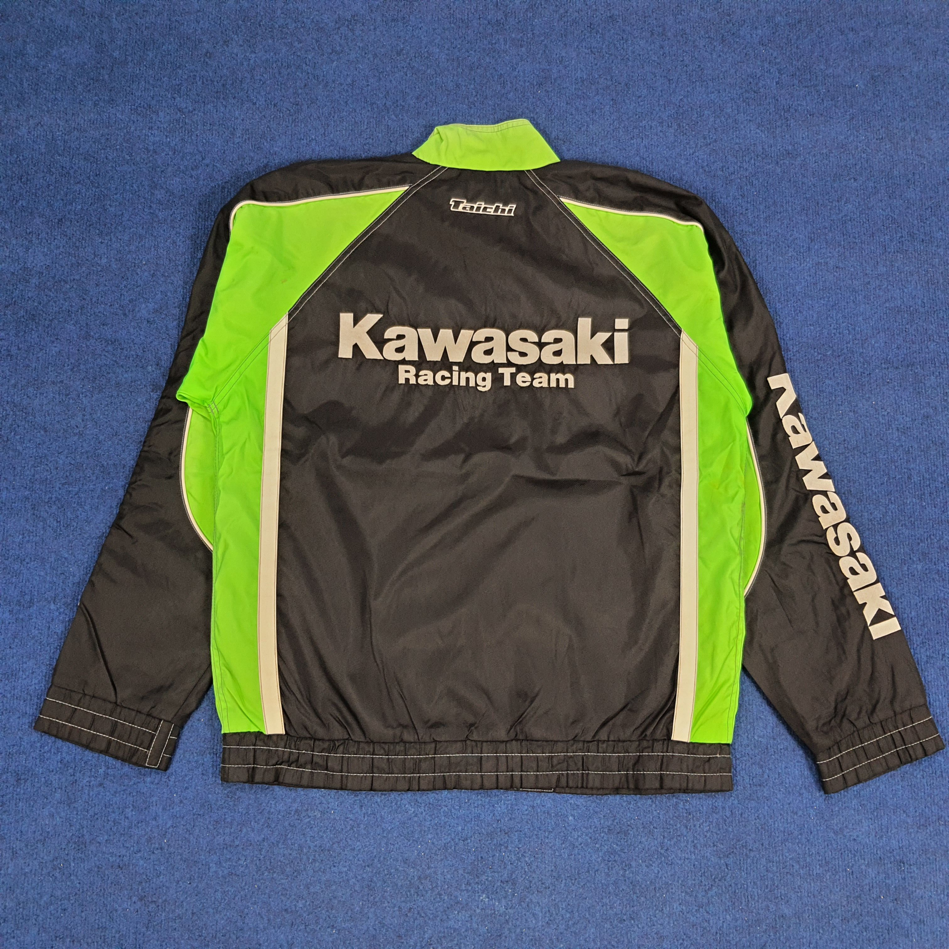 Vintage Kawasaki Racing Team Japanese Brand Bikers Jacket