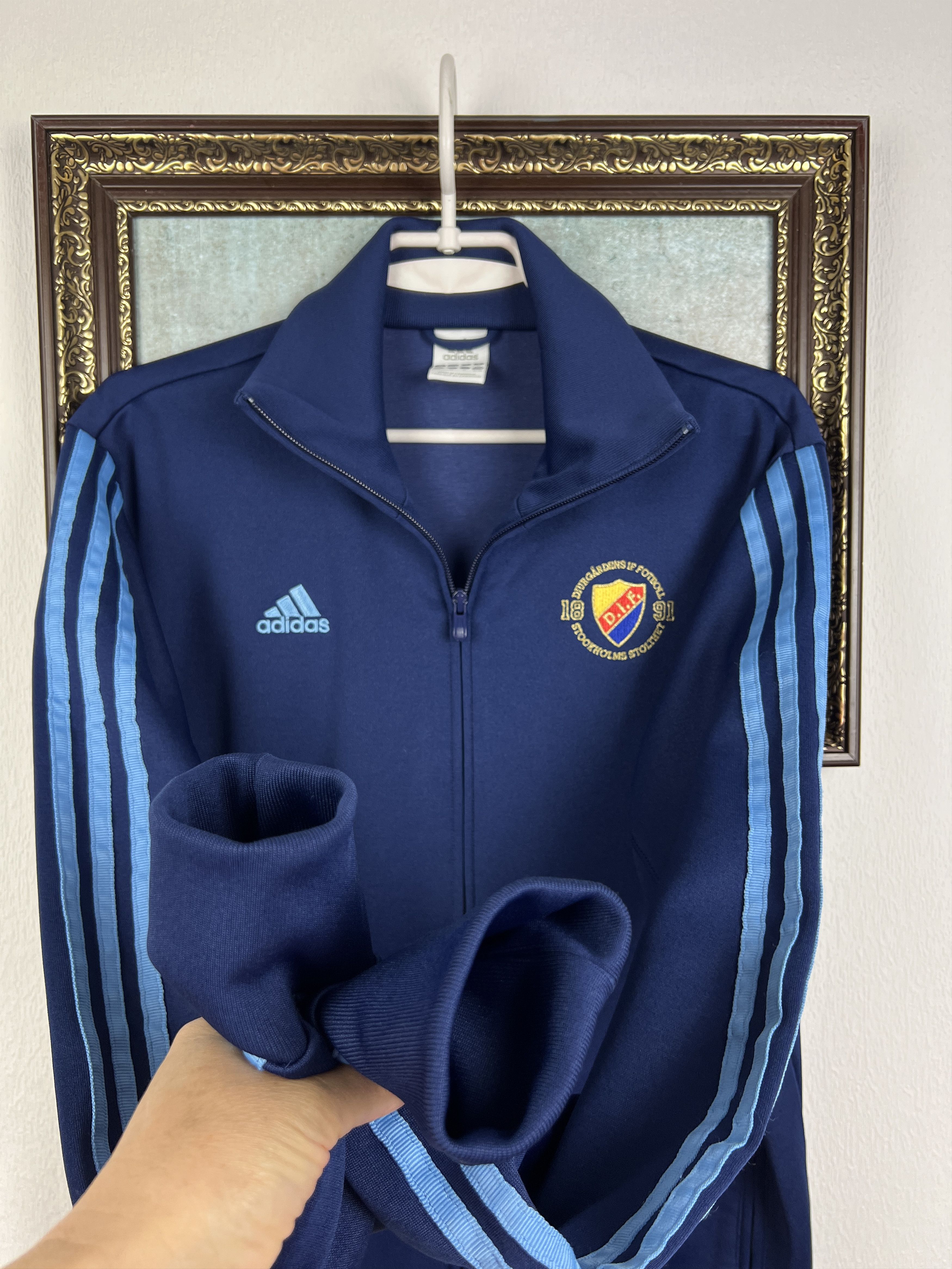 Adidas Adidas DIF Djurgarden Football Jacket Soccer Track Top Size US M / EU 48-50 / 2 - 6 Thumbnail
